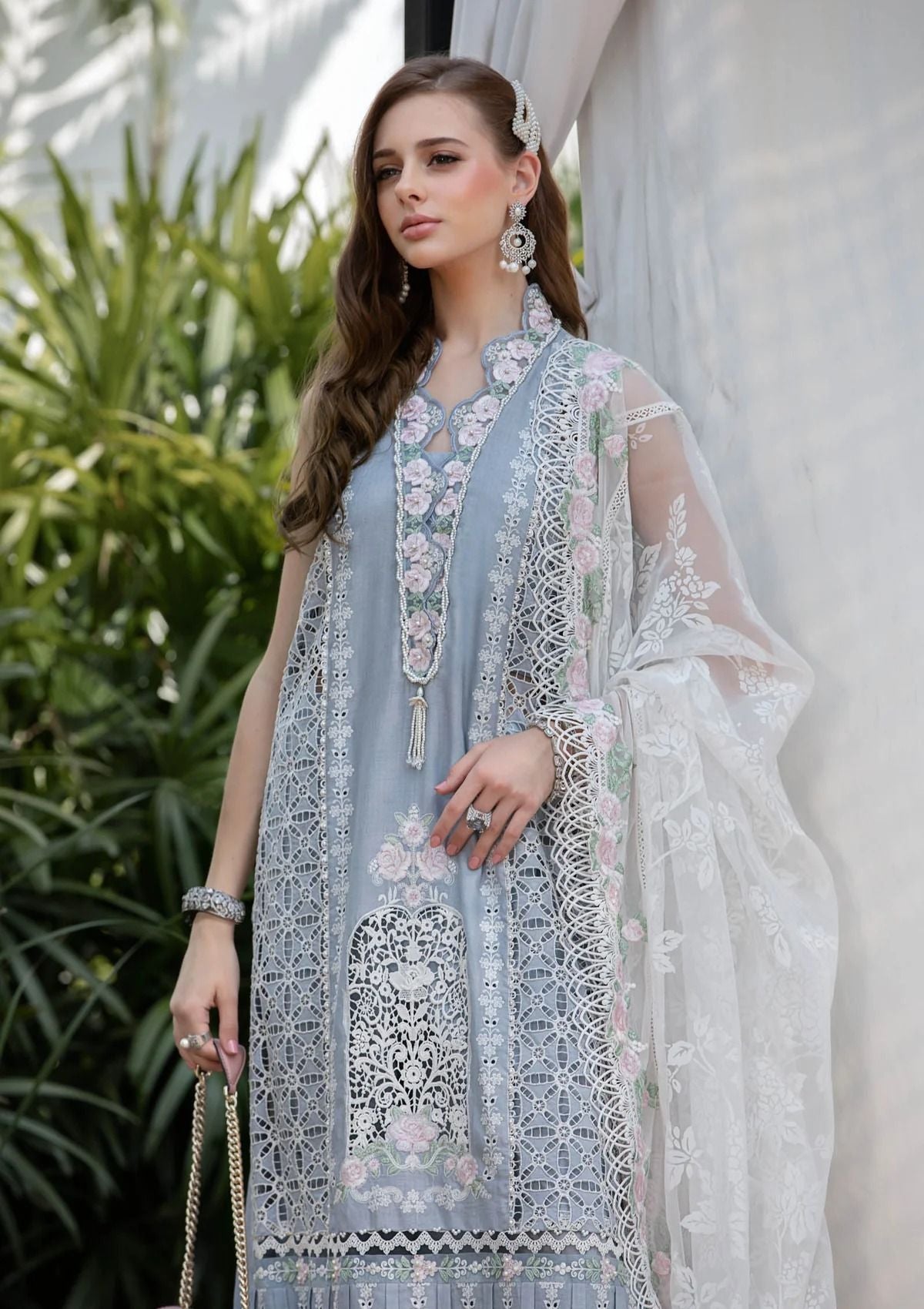 Lawn Collection - Maria B - Eid - EL#10 - Ice Blue