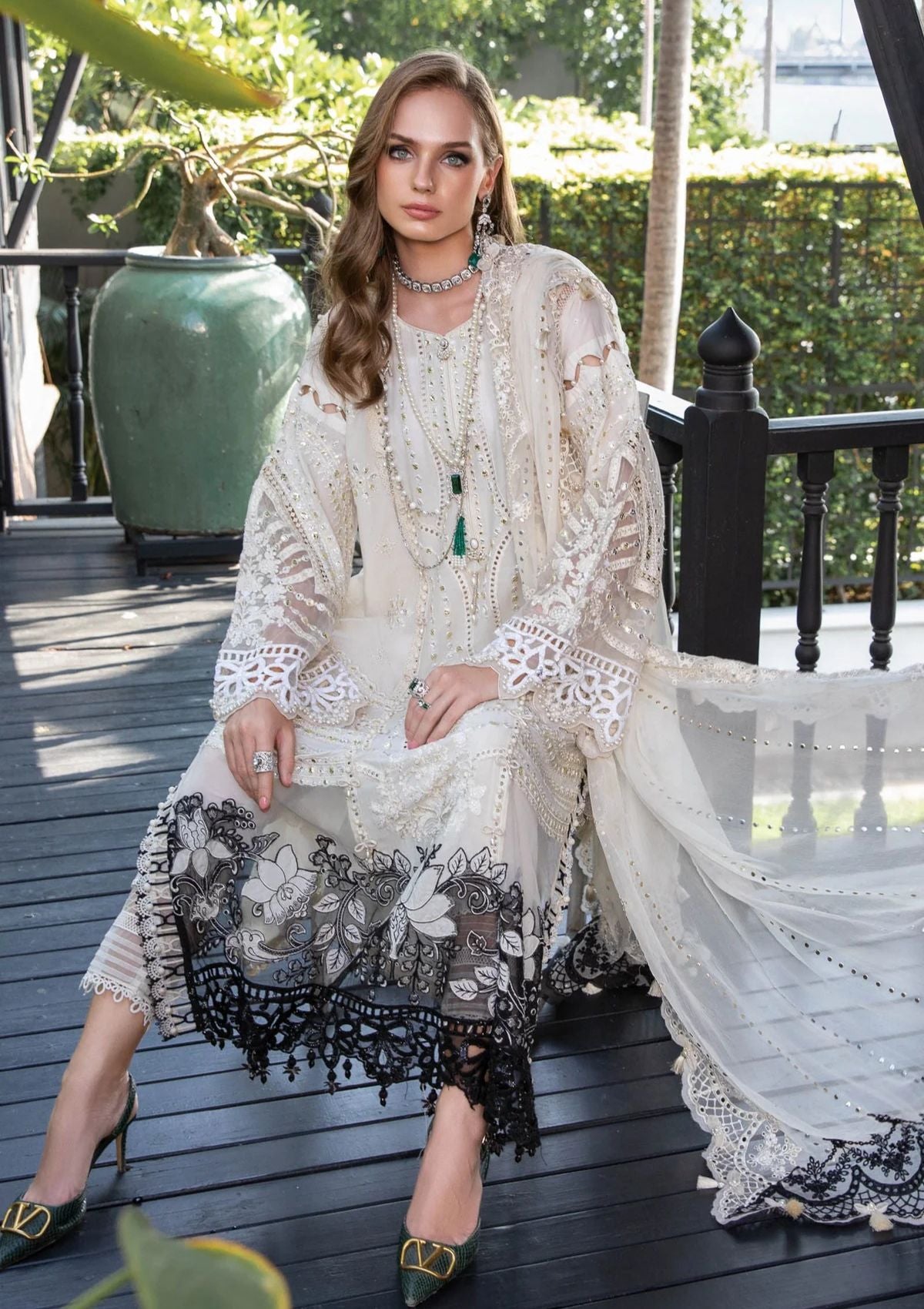 Lawn Collection - Maria B - Eid - EL#2 - Off White