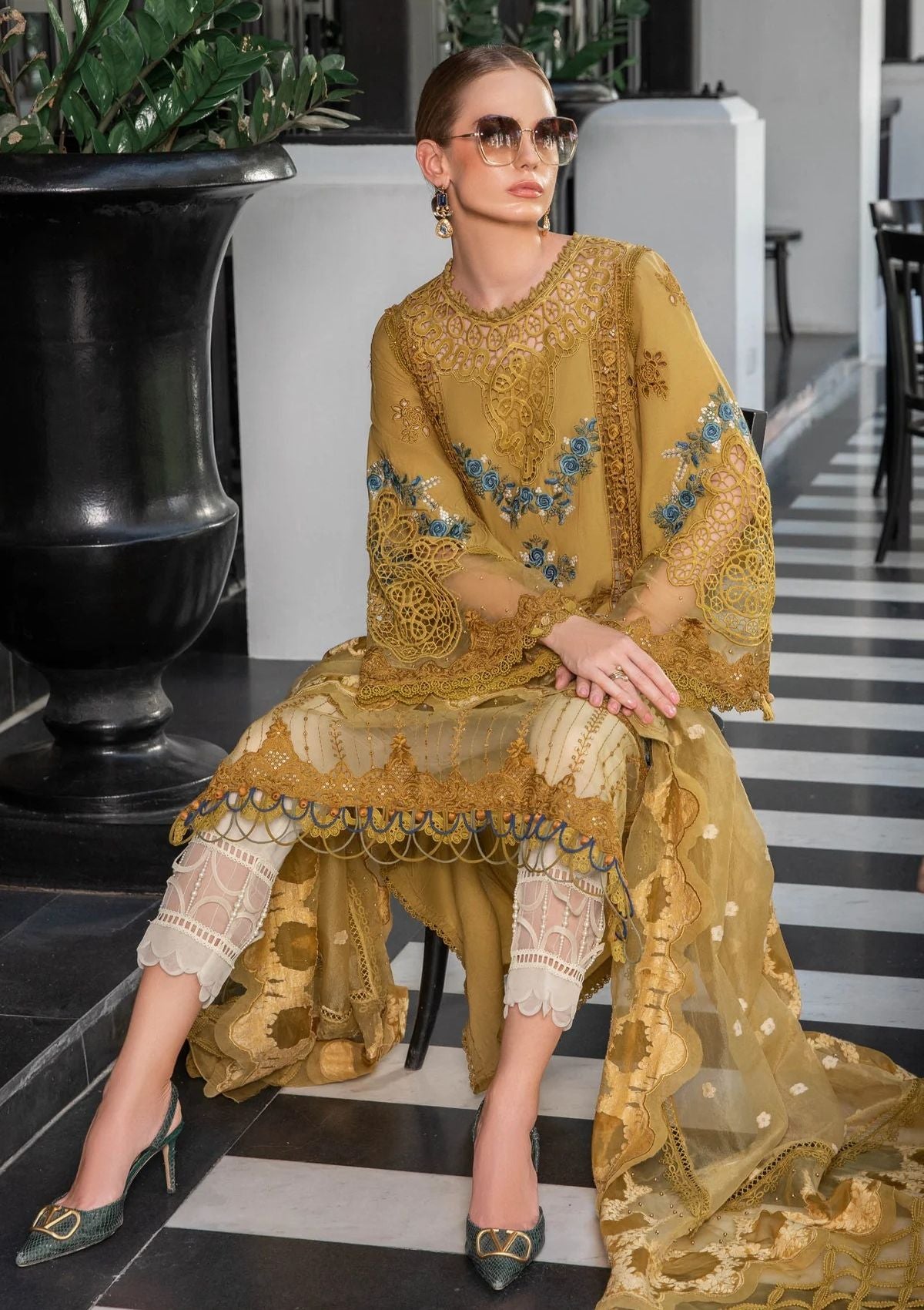 Lawn Collection - Maria B - Eid - EL#6 - Mustard