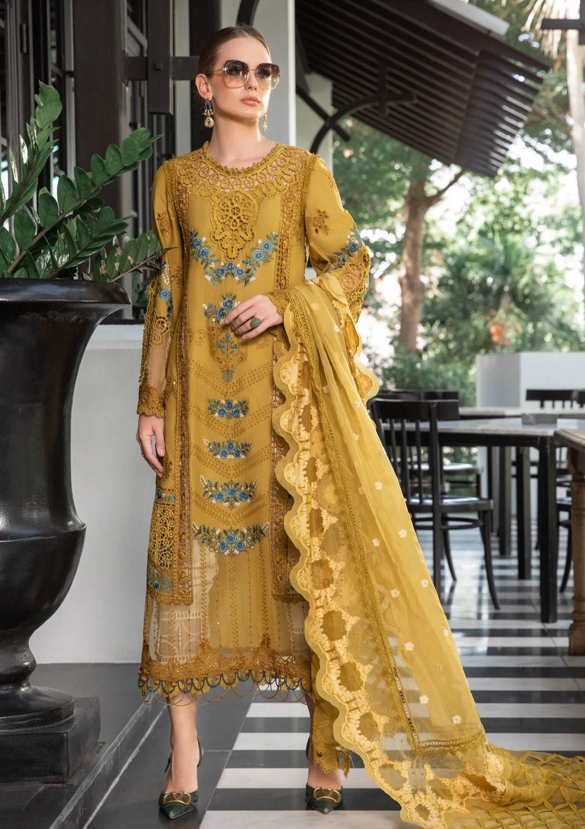 Lawn Collection - Maria B - Eid - EL#6 - Mustard