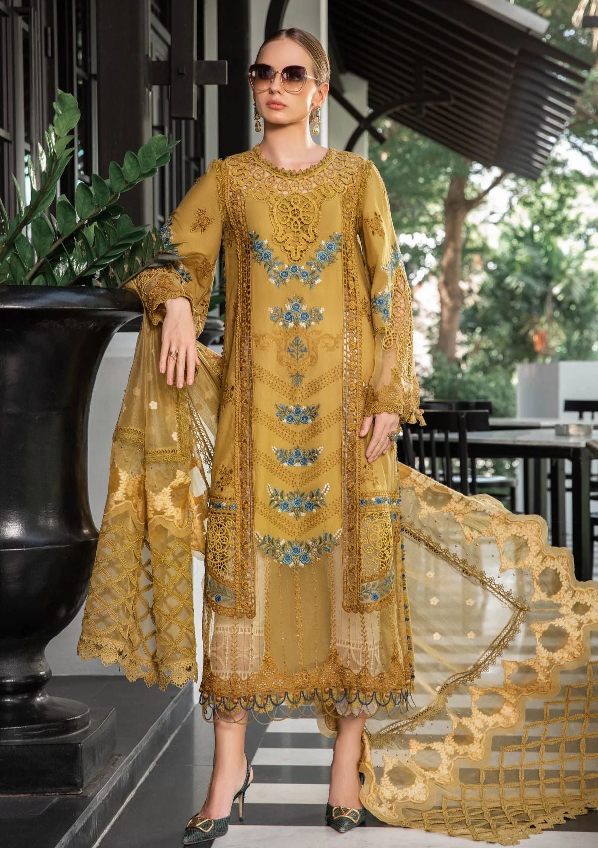 Lawn Collection - Maria B - Eid - EL#6 - Mustard