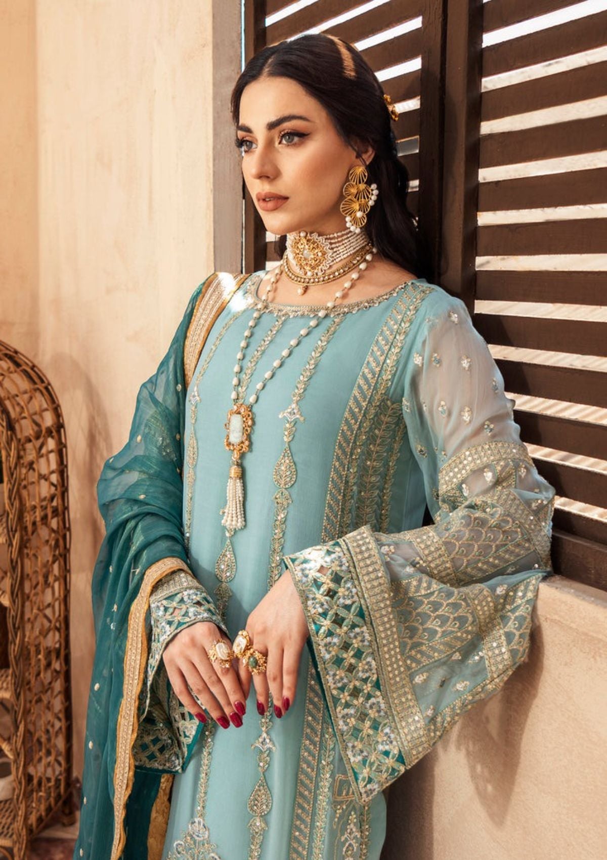 Formal Collection - Mashq - Zainab - Shimmer Moss (QFD-0068)