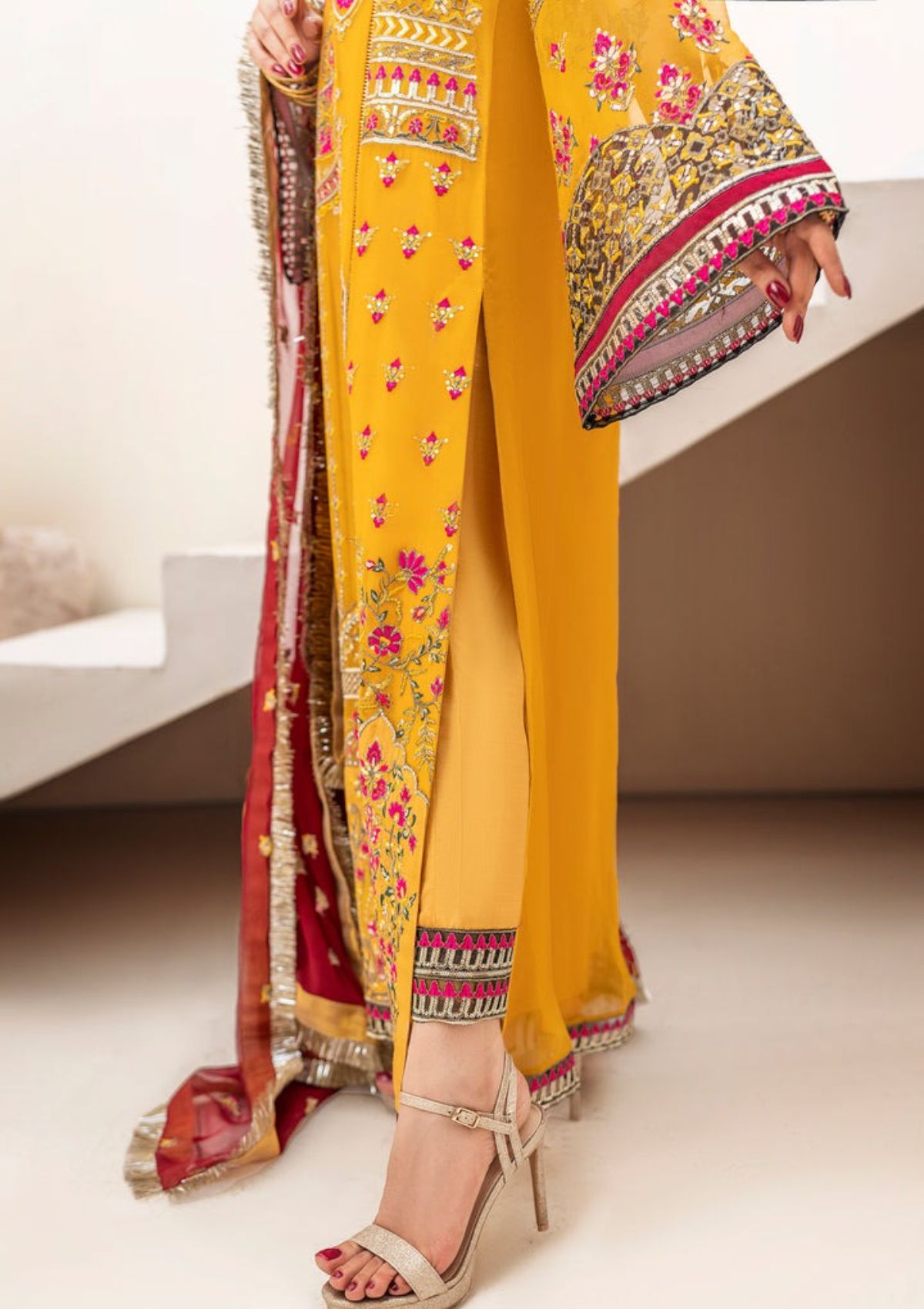 Formal Collection - Mashq - Zainab - Canary Yellow (QFD-0062)