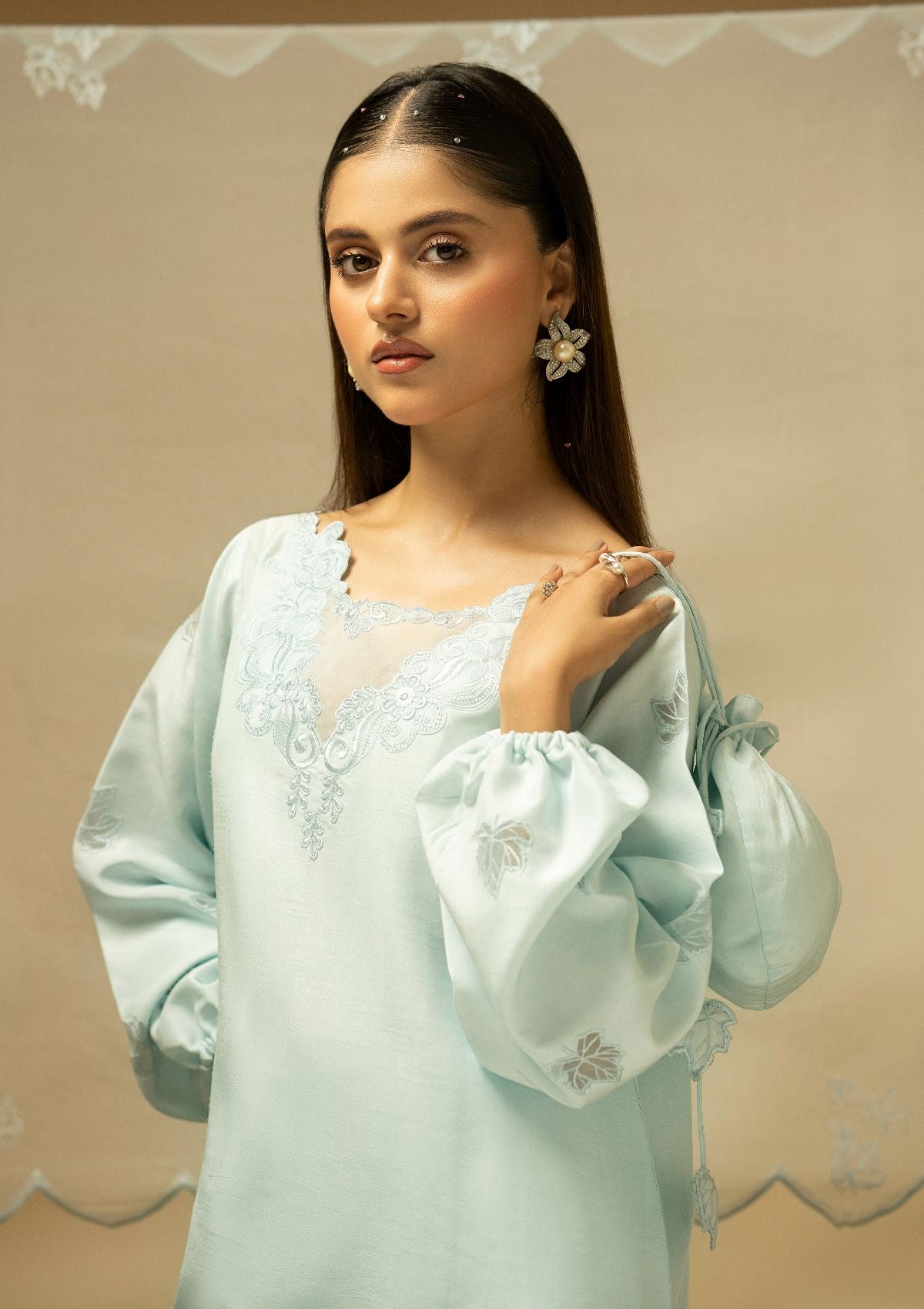 Winter Collection - Fozia Khalid - Silk Edit - Celestail Scerenity - D#14