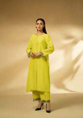 Winter Collection - Fozia Khalid - Silk Edit - Lime Zest - D#13