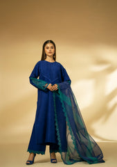 Winter Collection - Fozia Khalid - Silk Edit - Sapphire Elegance - D#10