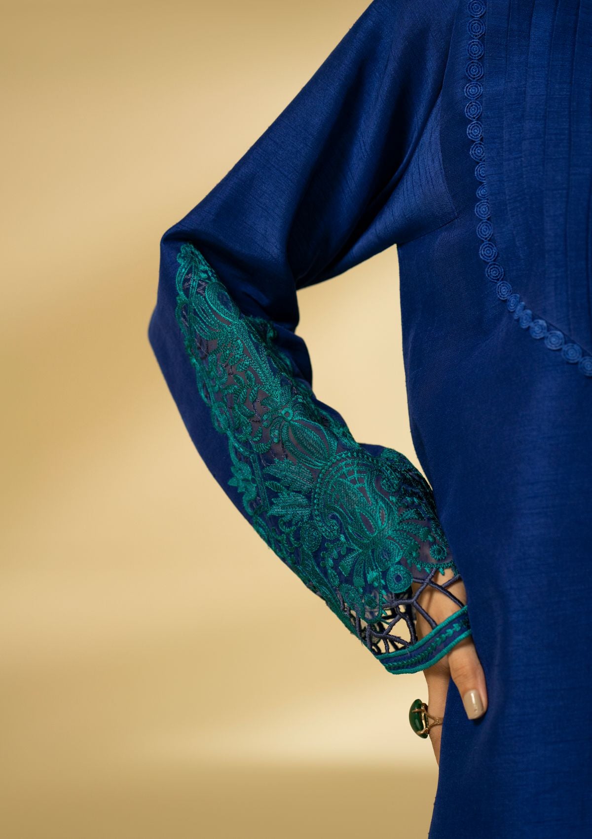 Winter Collection - Fozia Khalid - Silk Edit - Sapphire Elegance - D#10