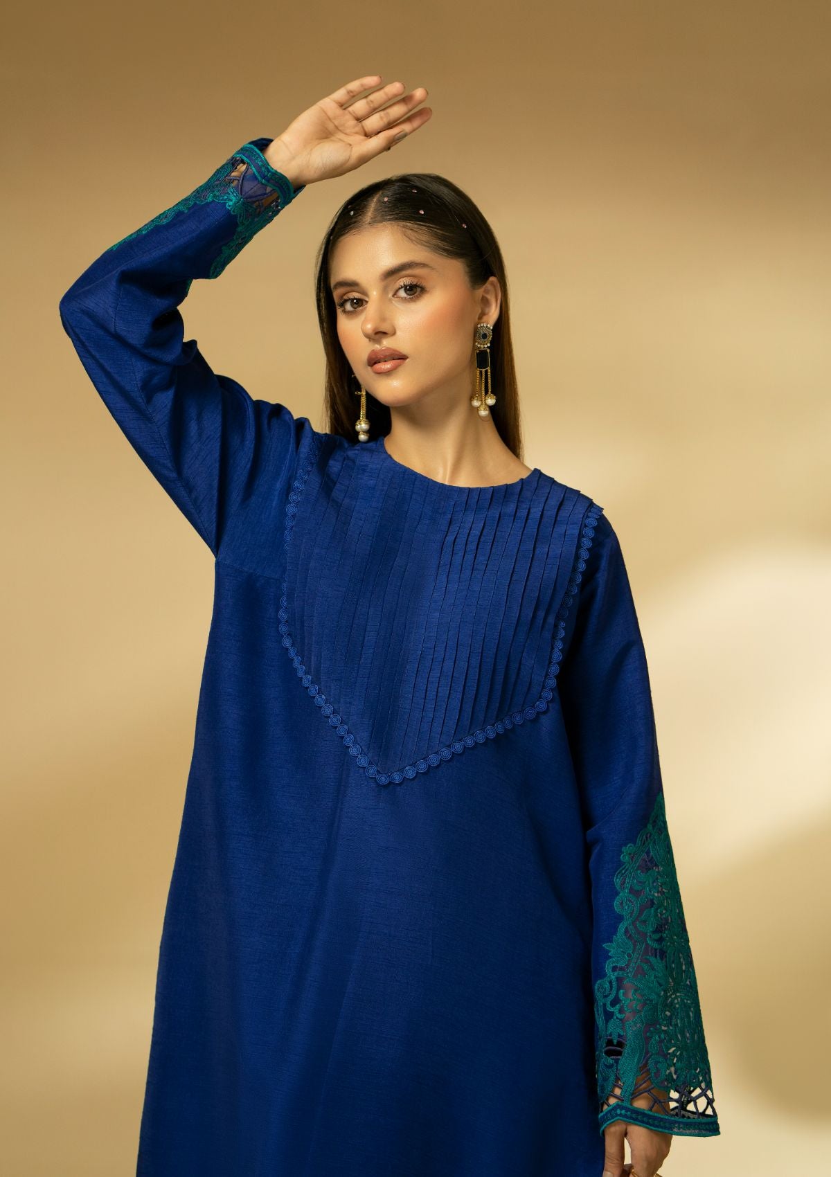 Winter Collection - Fozia Khalid - Silk Edit - Sapphire Elegance - D#10