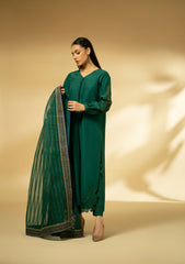 Winter Collection - Fozia Khalid - Silk Edit - Emerald Symphony - D#12