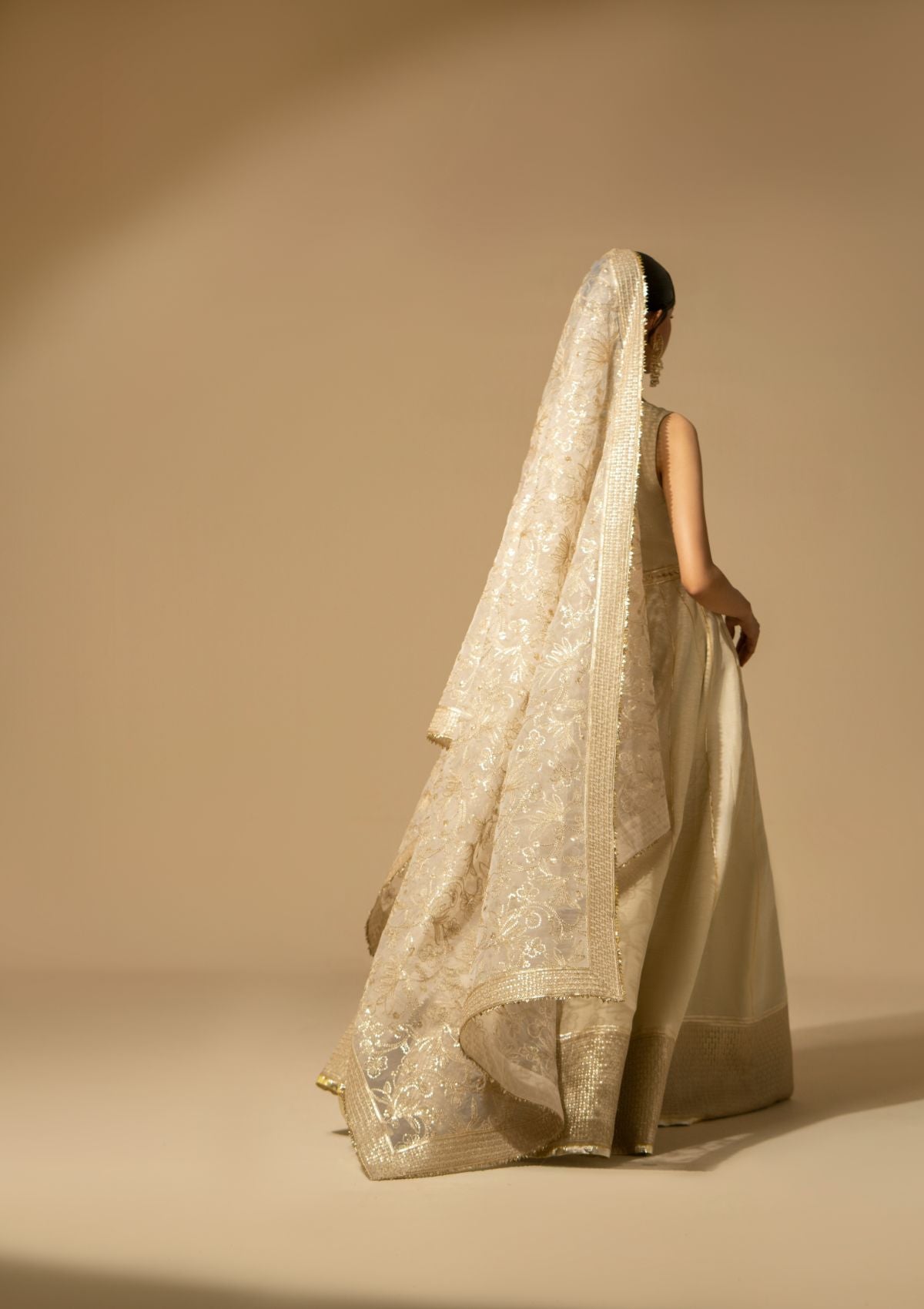 Winter Collection - Fozia Khalid - Silk Edit - Ivory Sequin - D#02