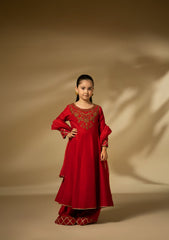 Kids Collection - Fozia Khalid - Silk Edit - Scarlet Dynasty