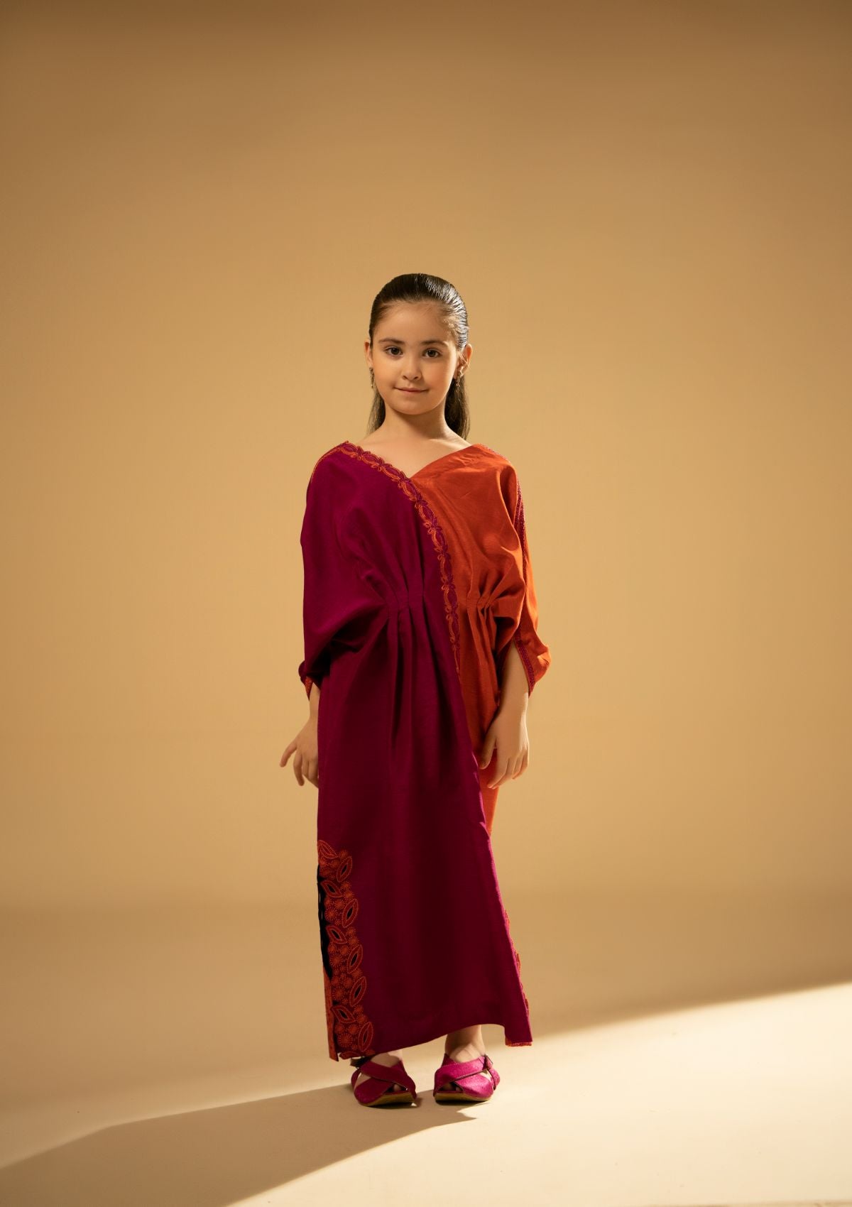 Kids Collection - Fozia Khalid - Silk Edit - Split Tone Kaftan