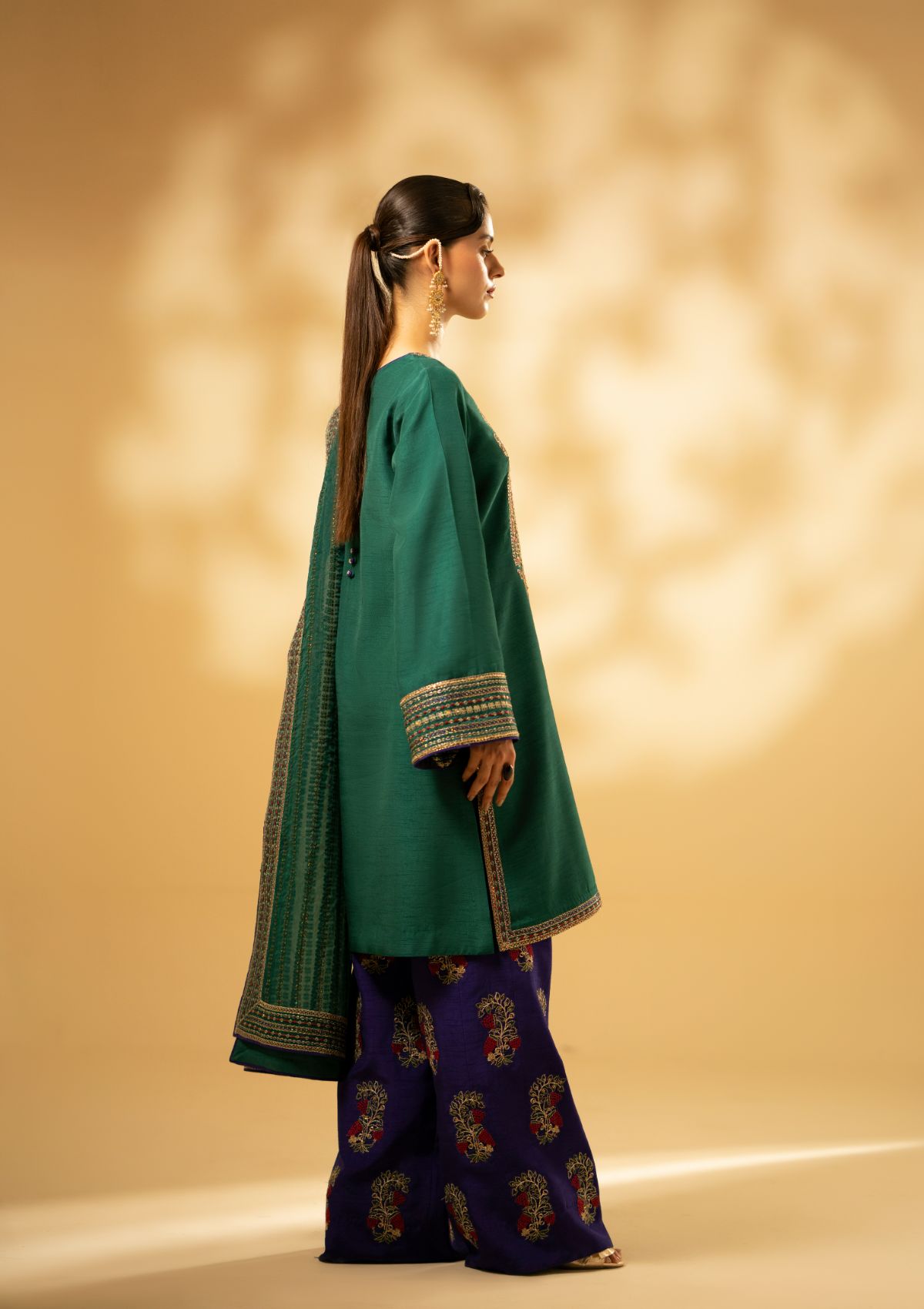 Winter Collection - Fozia Khalid - Silk Edit - Emerald Craftsmanship - D#01