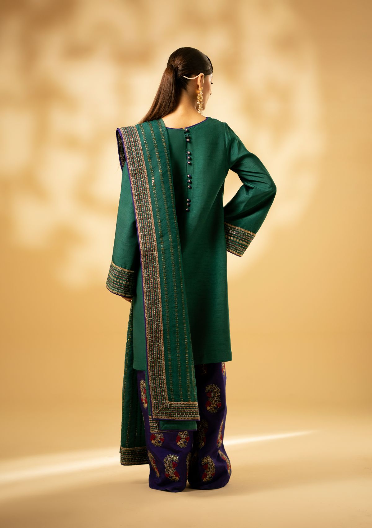 Winter Collection - Fozia Khalid - Silk Edit - Emerald Craftsmanship - D#01