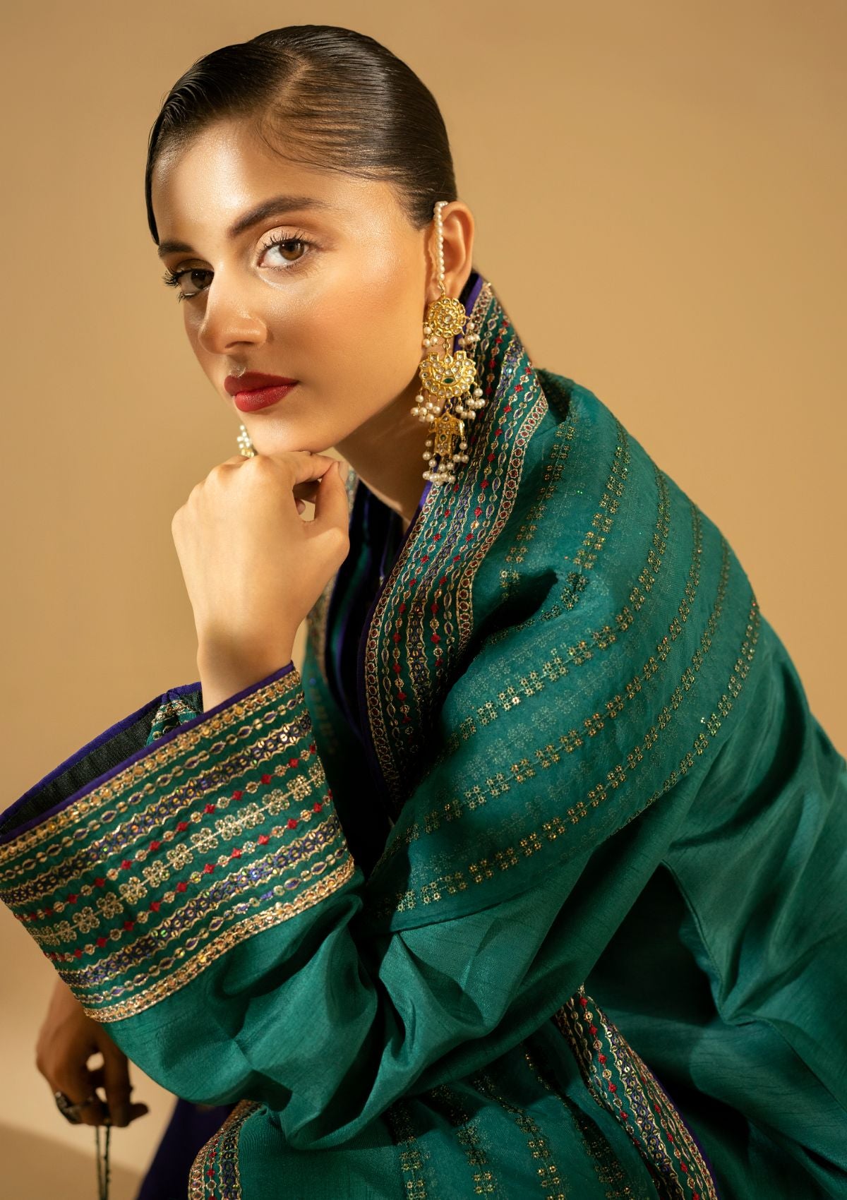 Winter Collection - Fozia Khalid - Silk Edit - Emerald Craftsmanship - D#01