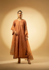 Winter Collection - Fozia Khalid - Silk Edit - Peach Hues - D#11