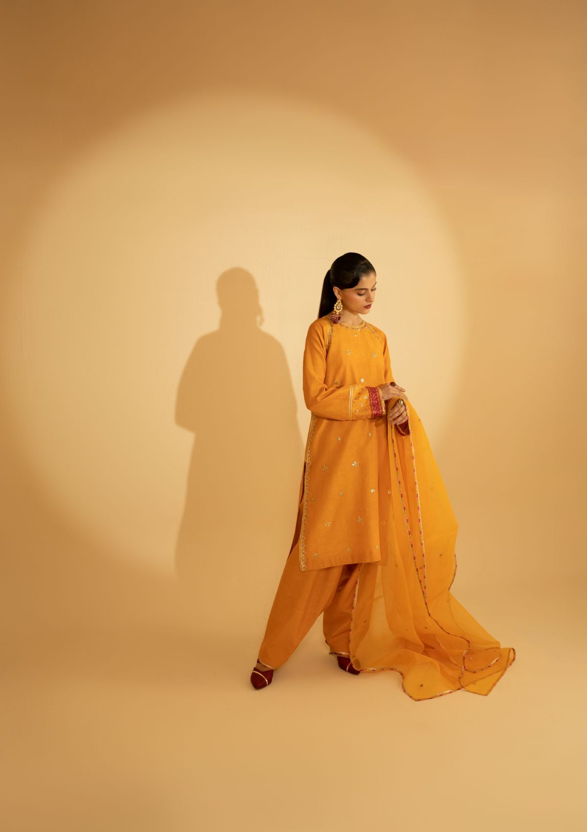 Winter Collection - Fozia Khalid - Silk Edit - Luxe Amber - D#05