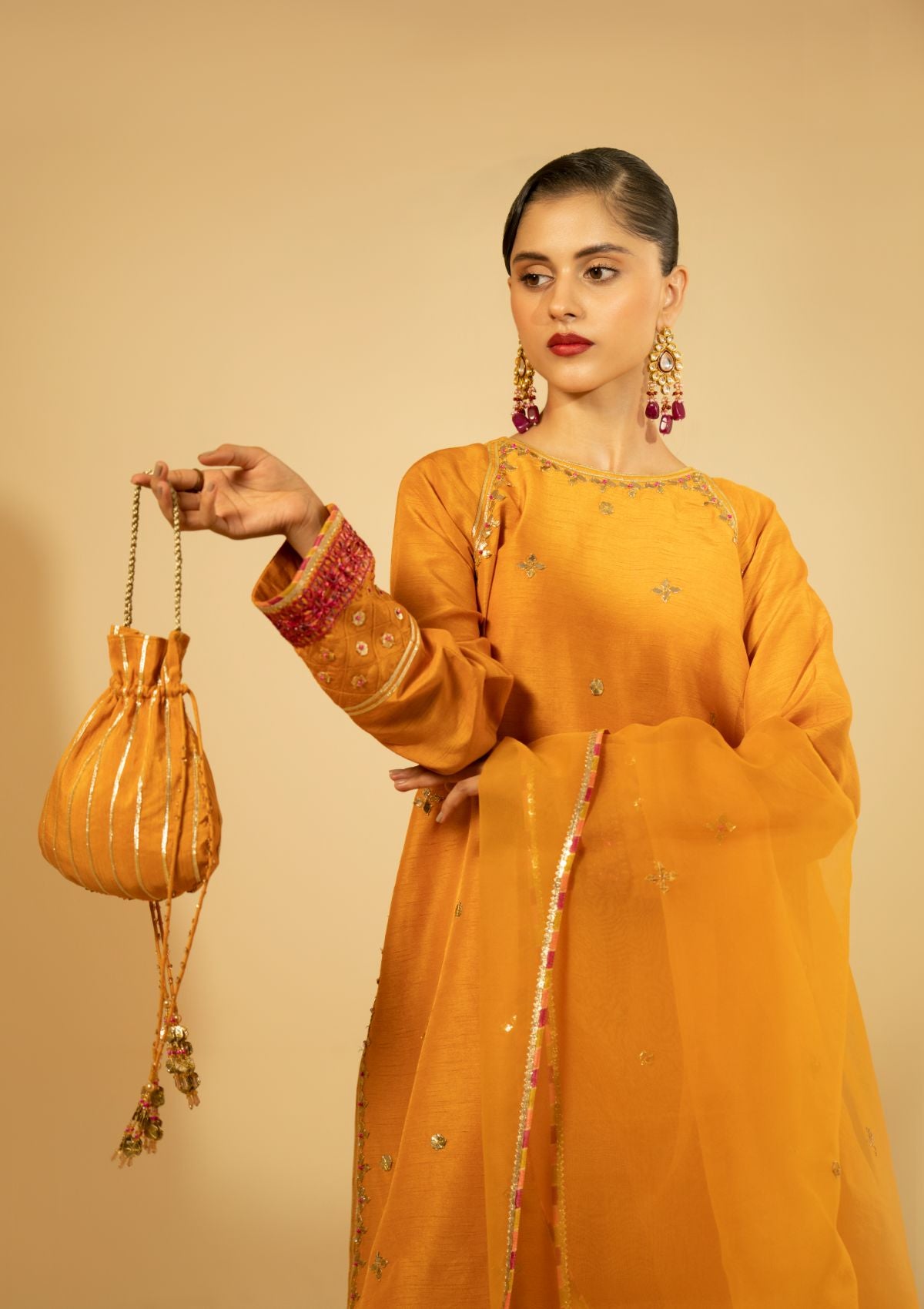 Winter Collection - Fozia Khalid - Silk Edit - Luxe Amber - D#05