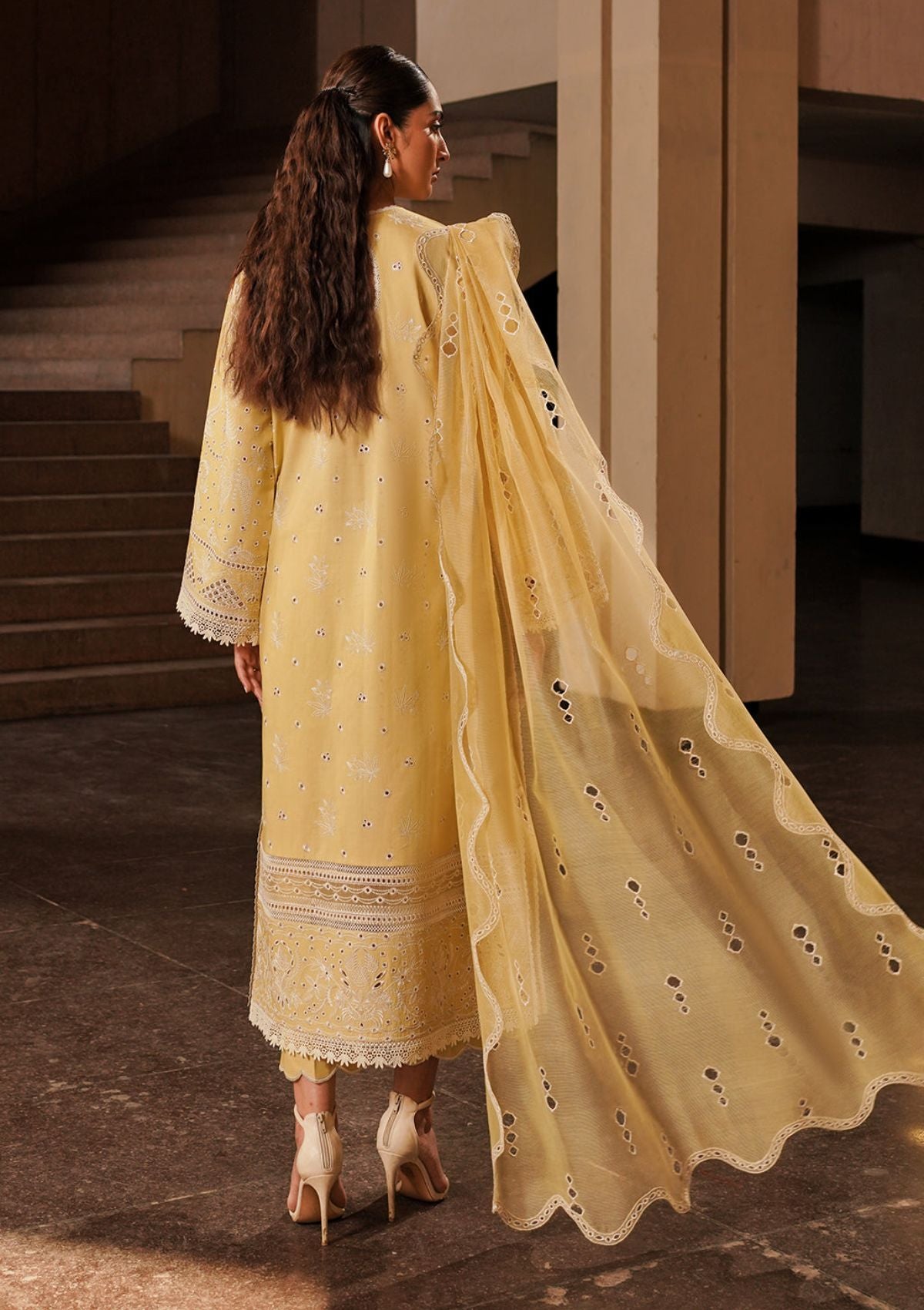 Lawn Collection - Afrozeh - Chikankari - Festive 24 - ACF#1 - Canary