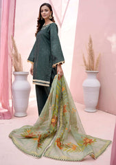 Pret Collection - Flores - Raw Silk - F#08 - DARK GREEN