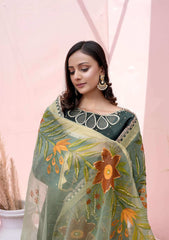 Pret Collection - Flores - Raw Silk - F#08 - DARK GREEN