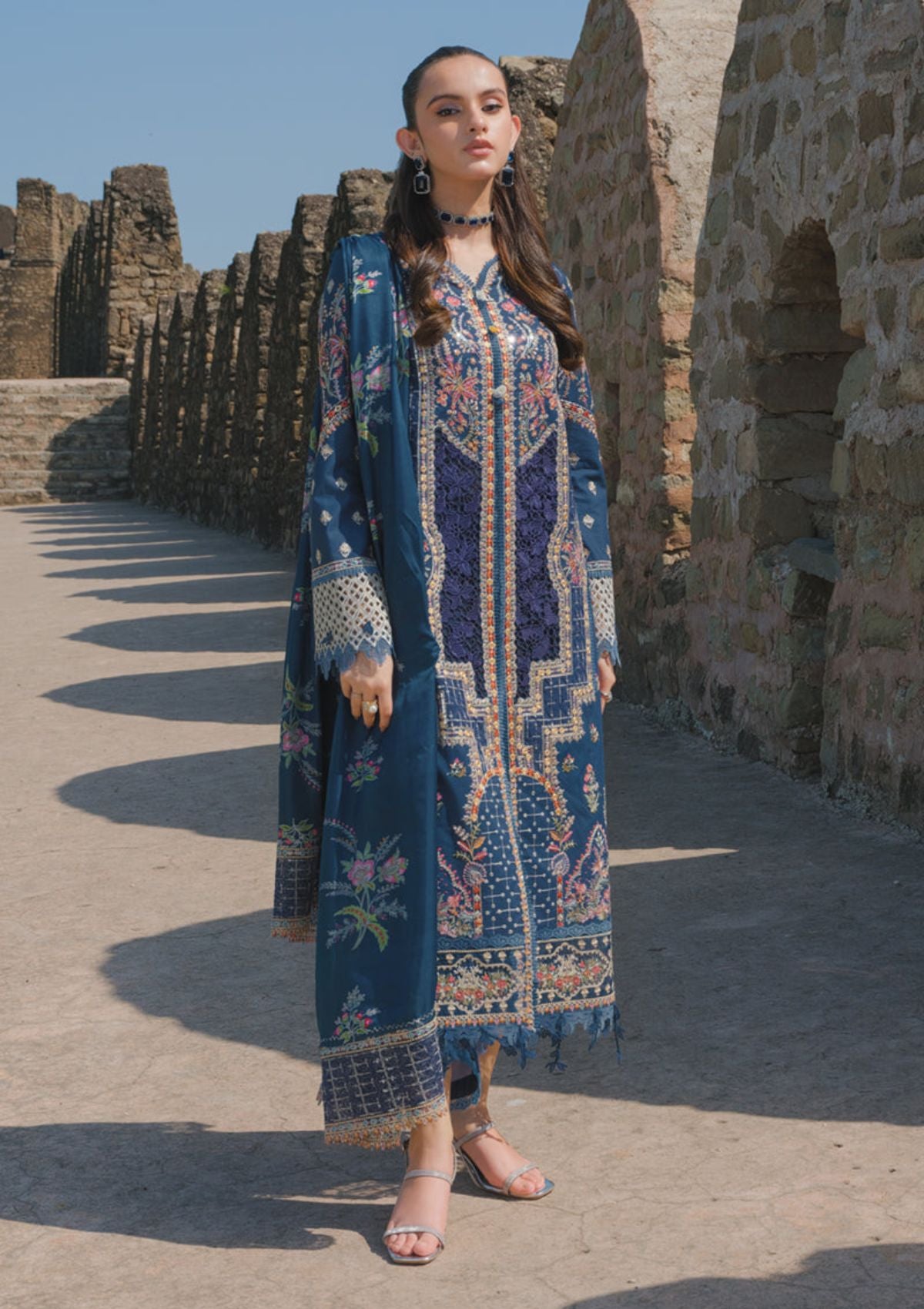 Lawn Collection - Qalamkar - Luxury - Eid Edit - BE-01 NATALIA