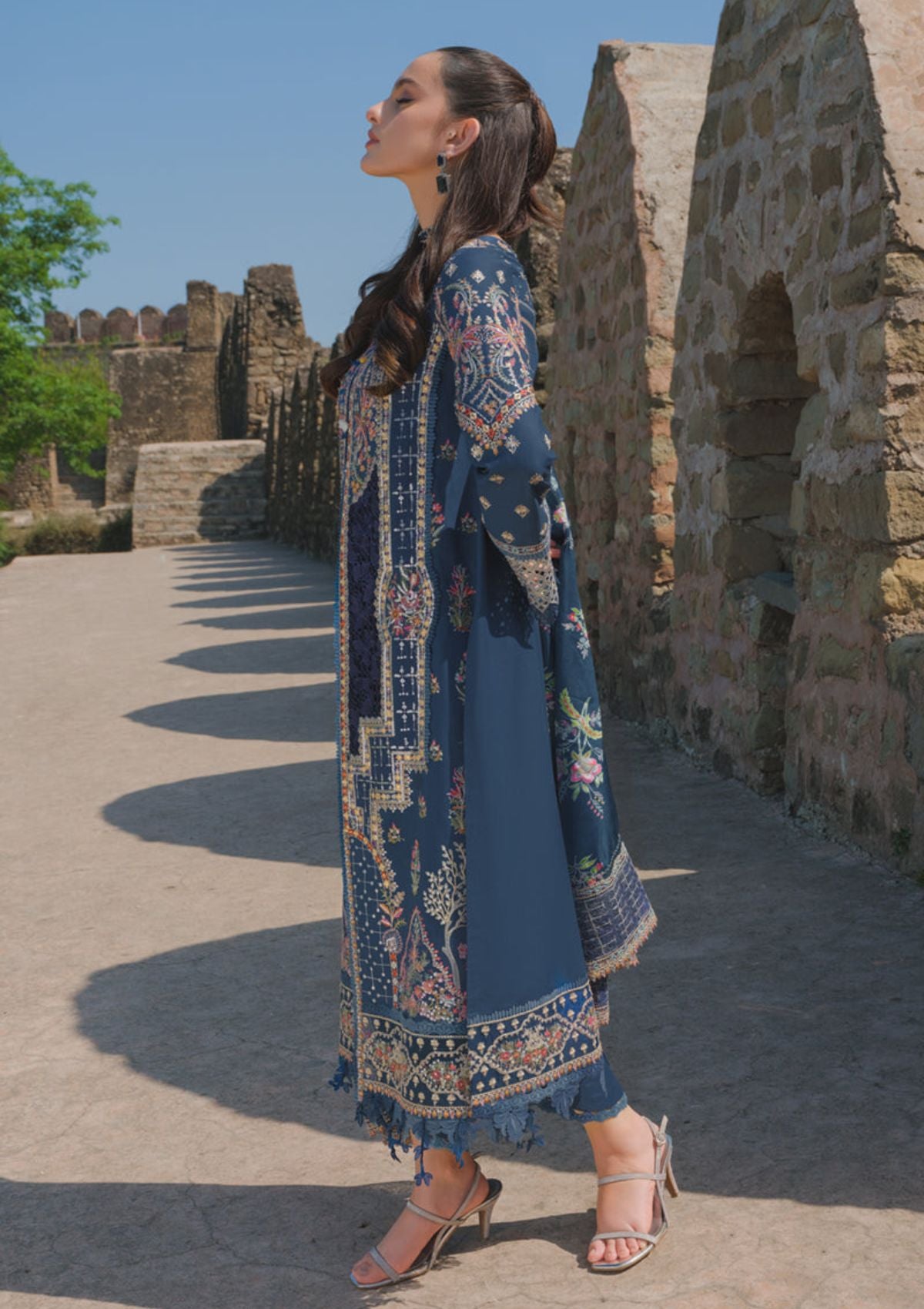 Lawn Collection - Qalamkar - Luxury - Eid Edit - BE-01 NATALIA