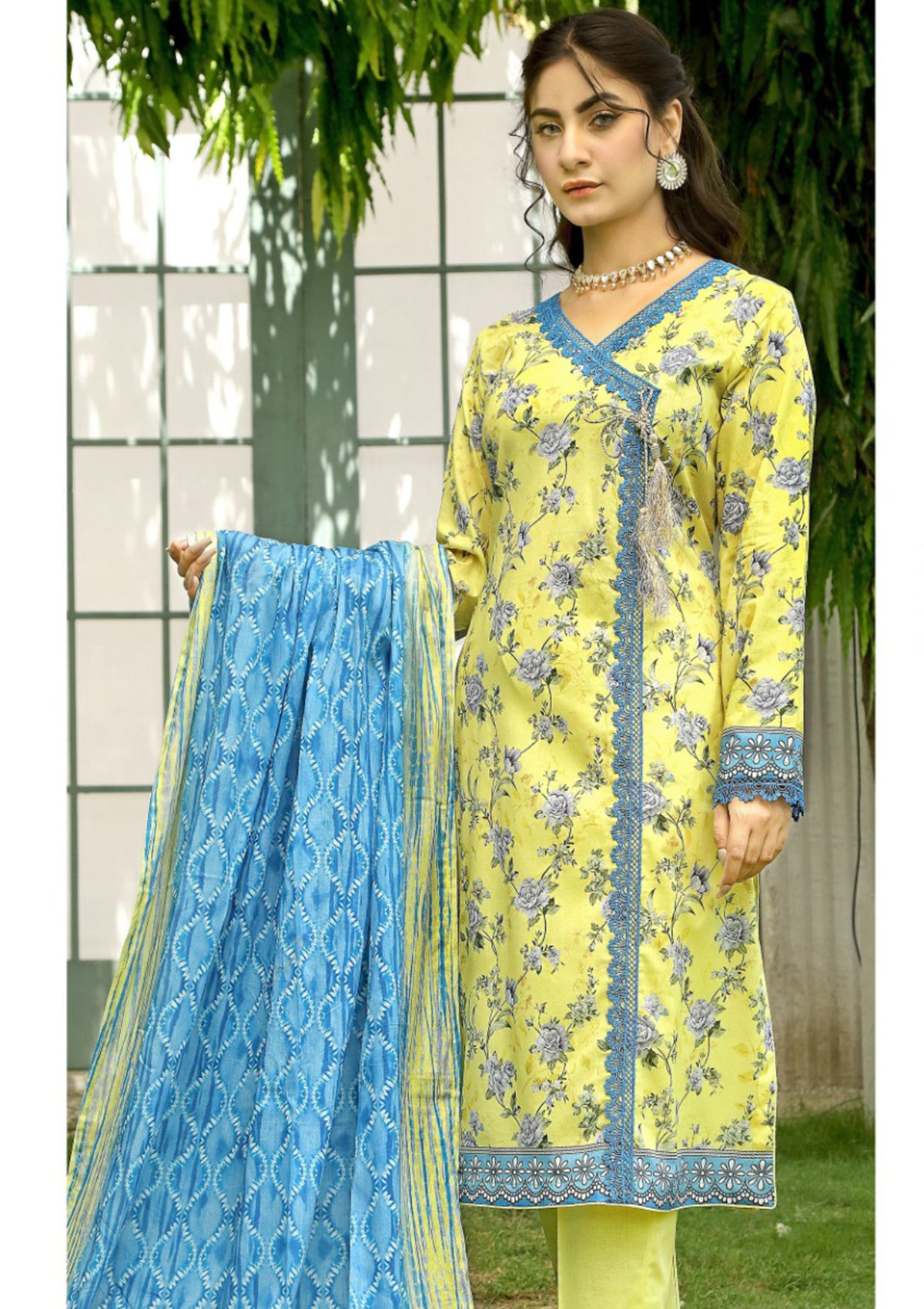 Lawn Collection - Qalamkar - Aangan - Print - V02 - AN#04