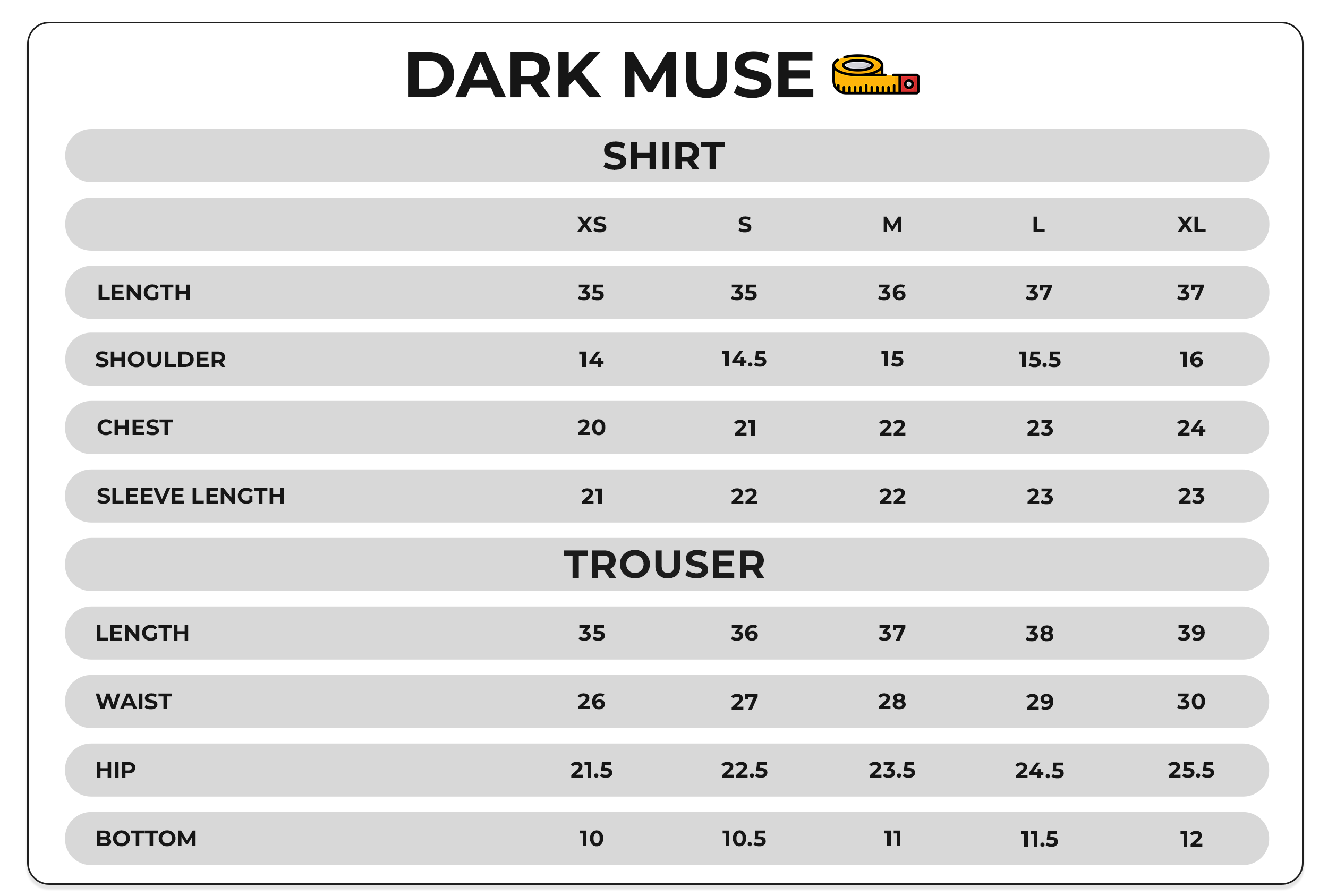 Size Chart Image