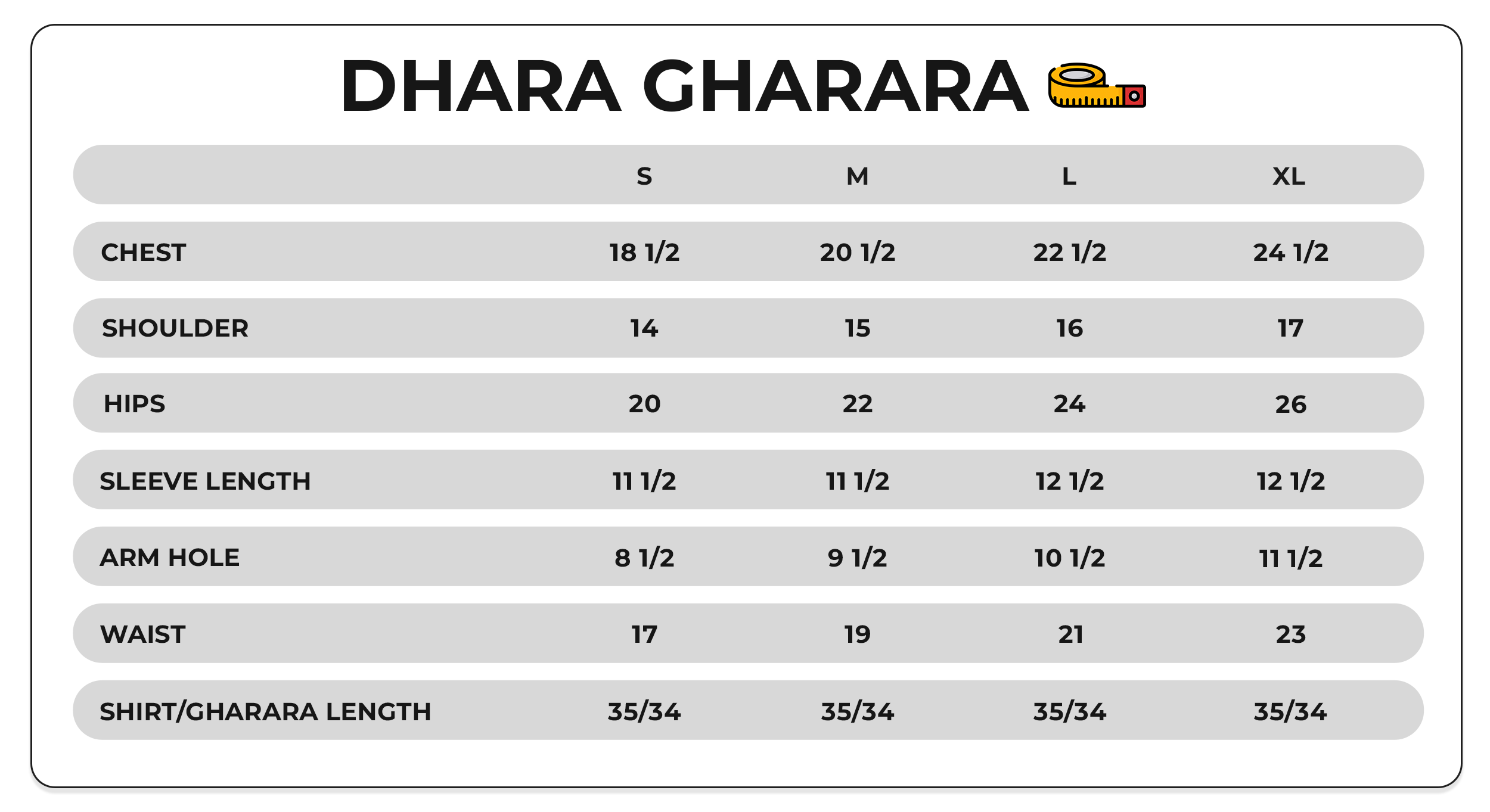 Size Chart Image