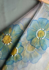 Fancy Collection - Madiha Jahangir - Hand Painted Dupatta - D#01