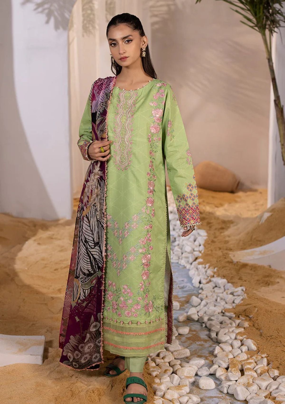 Lawn Collection - Ellena - Unstitched Embroidered - EAS-L3-06-03