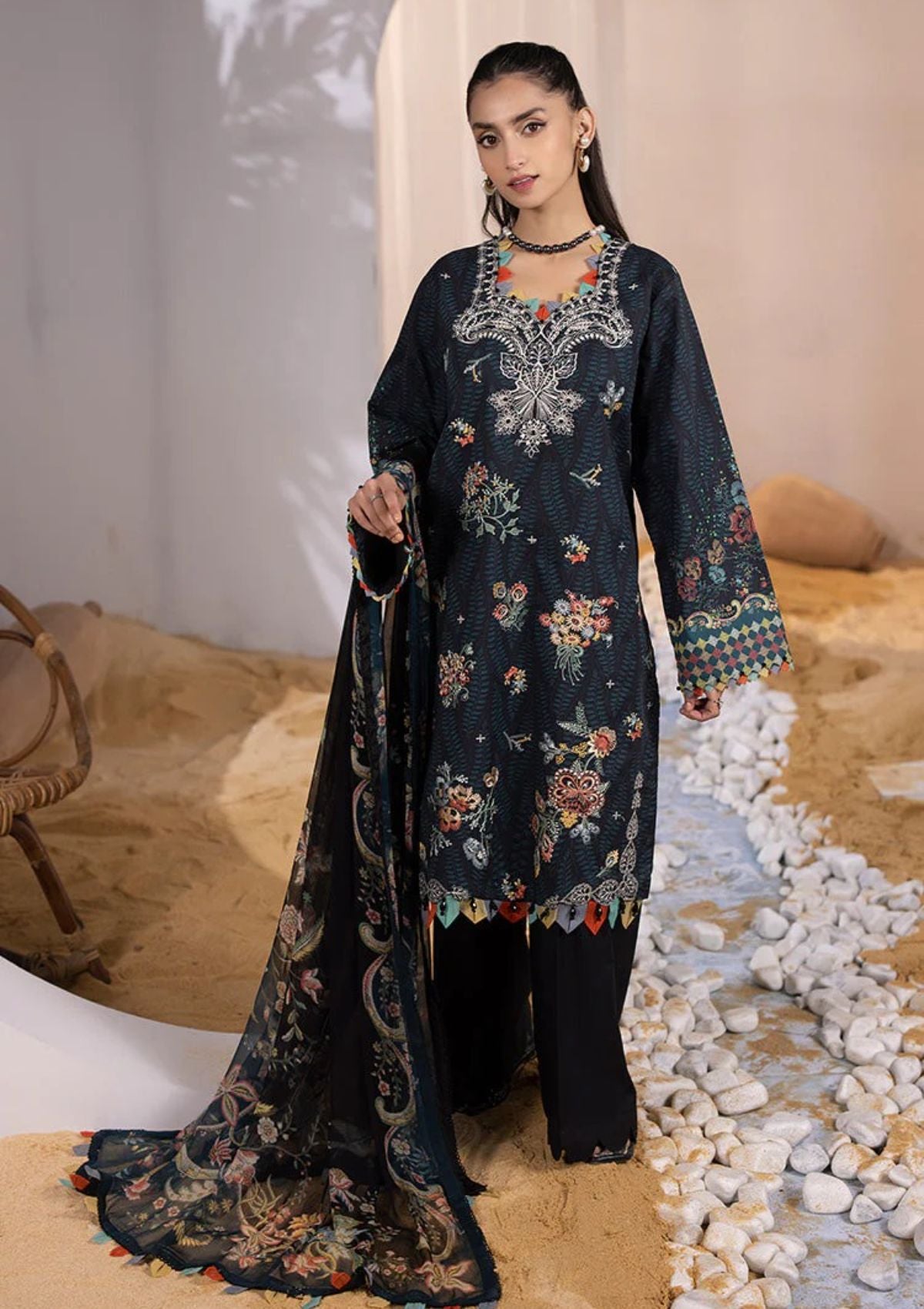 Lawn Collection - Ellena - Unstitched Embroidered - EAS-L3-06-09