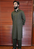 Stitched Collection - Madiha Jahangir - Shalwar Kameez  - Russian Olive