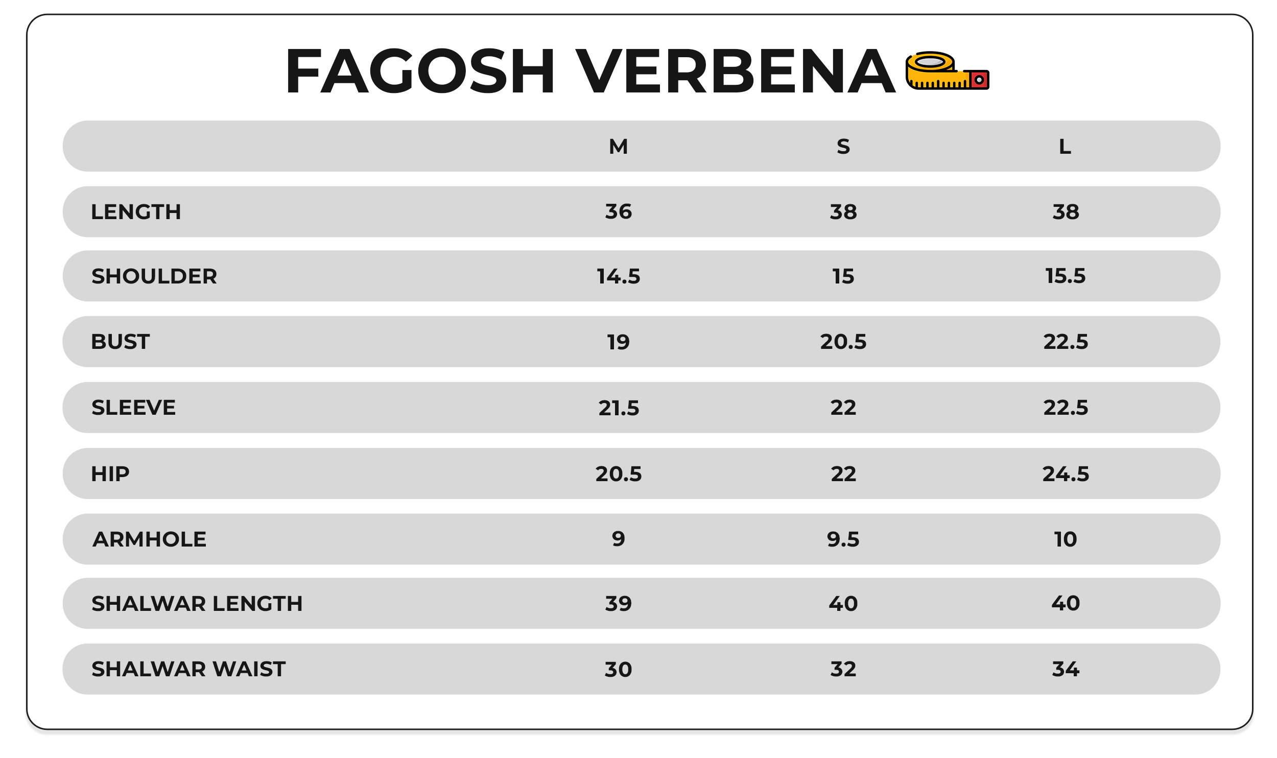 Size Chart Image