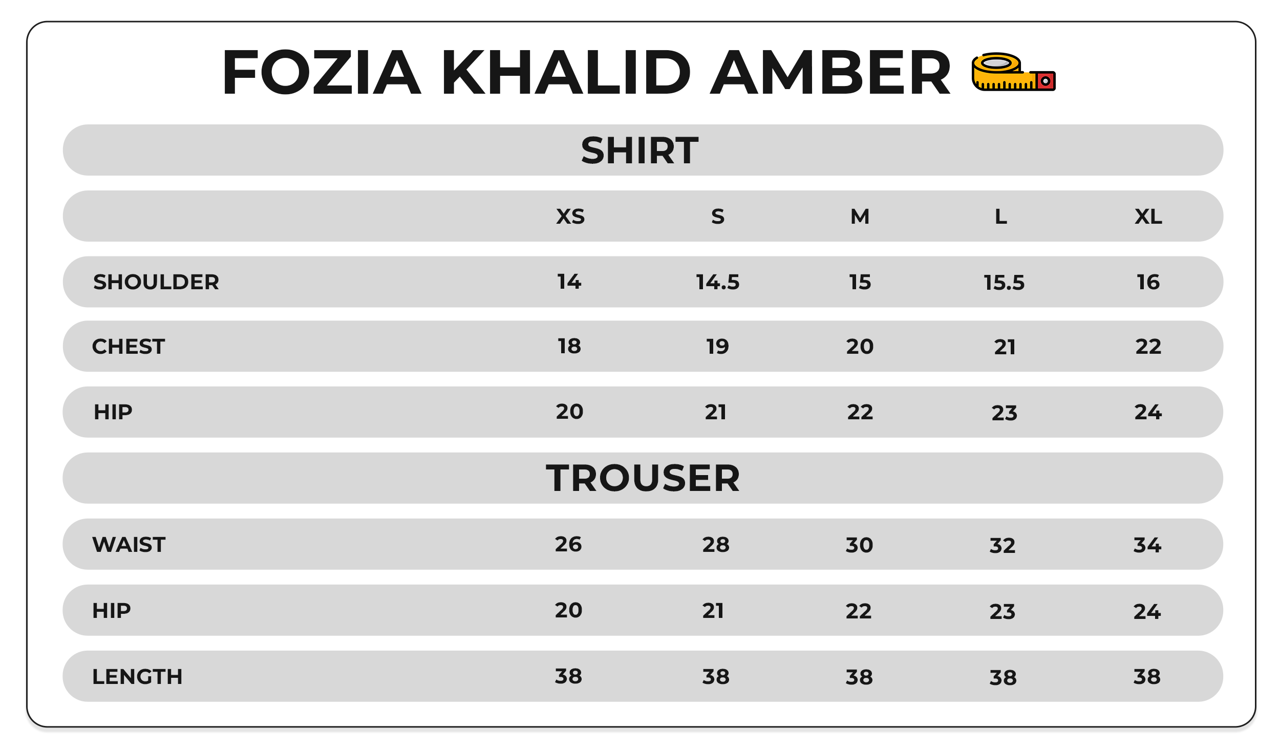 Size Chart Image