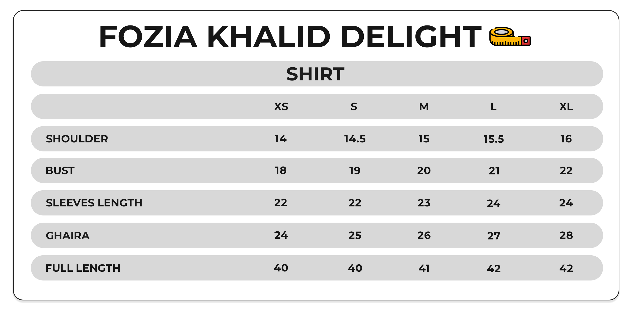 Size Chart Image