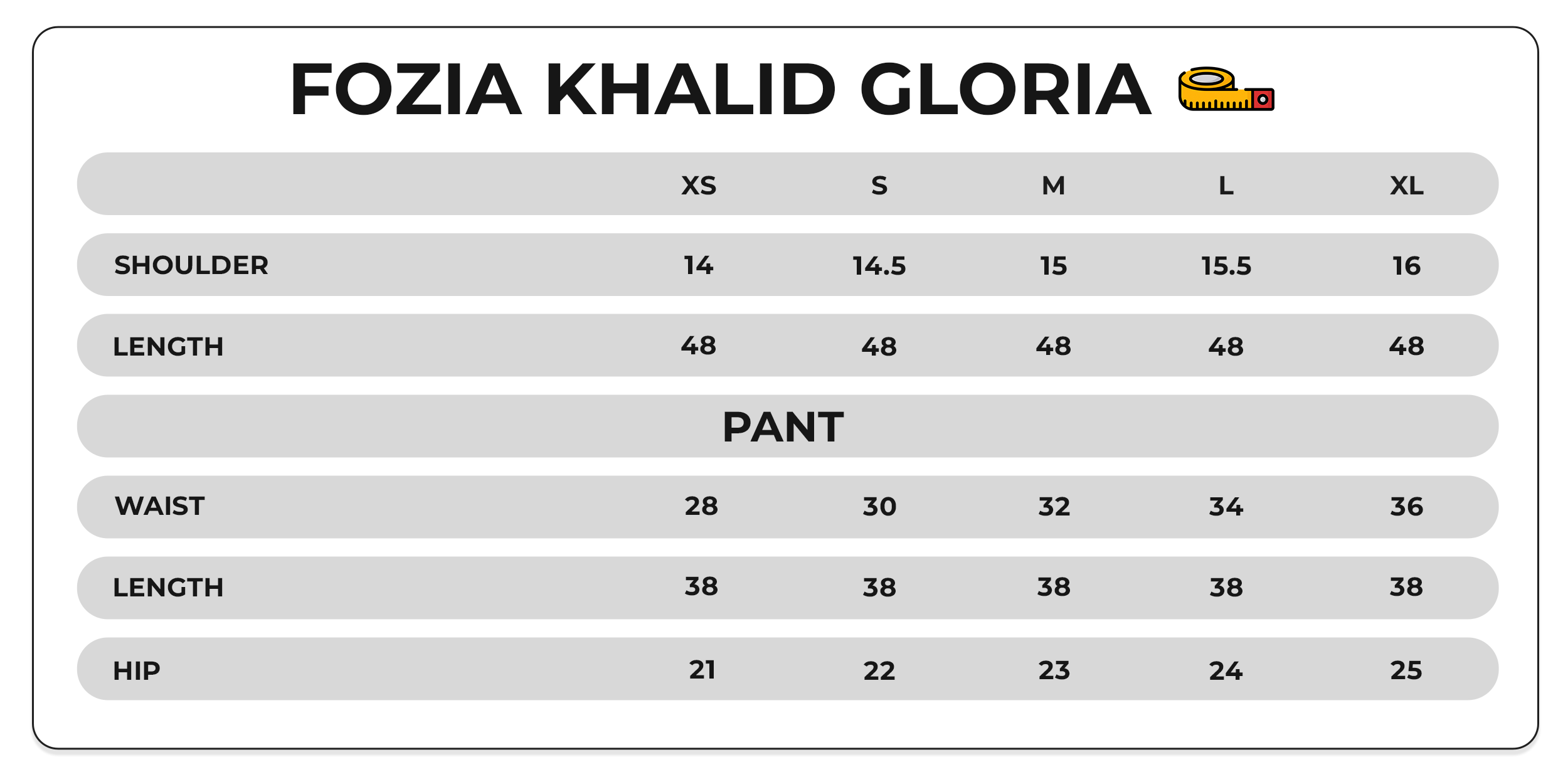 Size Chart Image