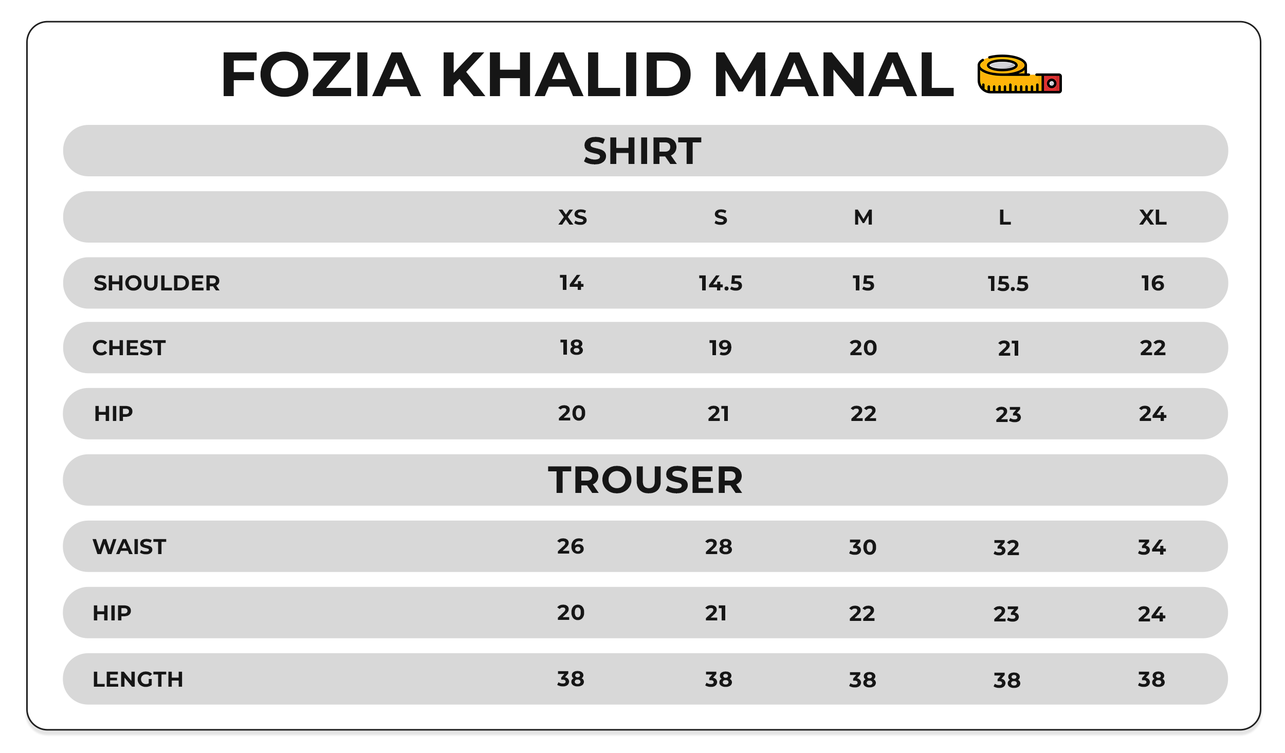 Size Chart Image