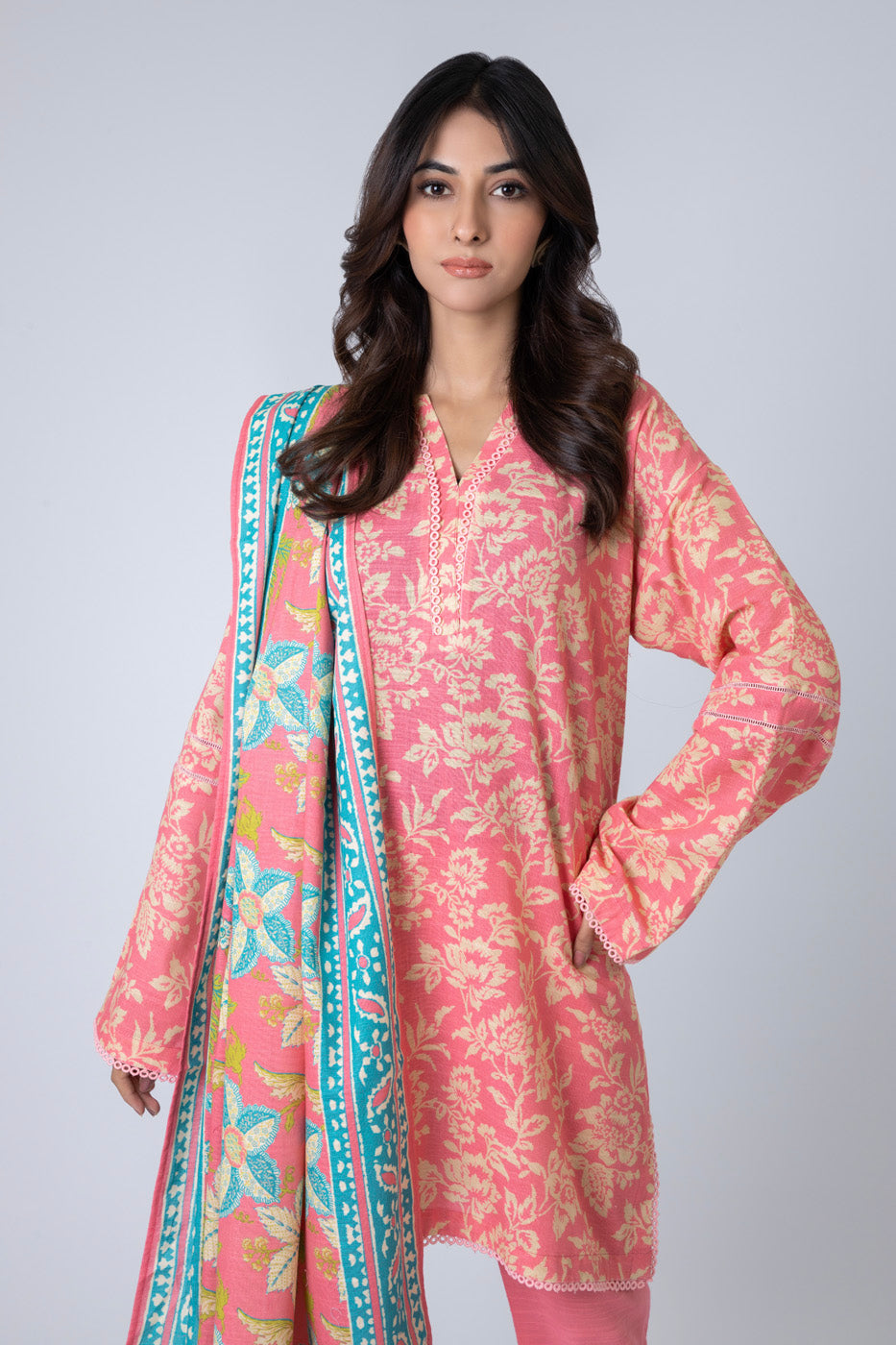 Winter Collection - Al Karam - Unstitched 24 - FW-23.1-24-L PINK