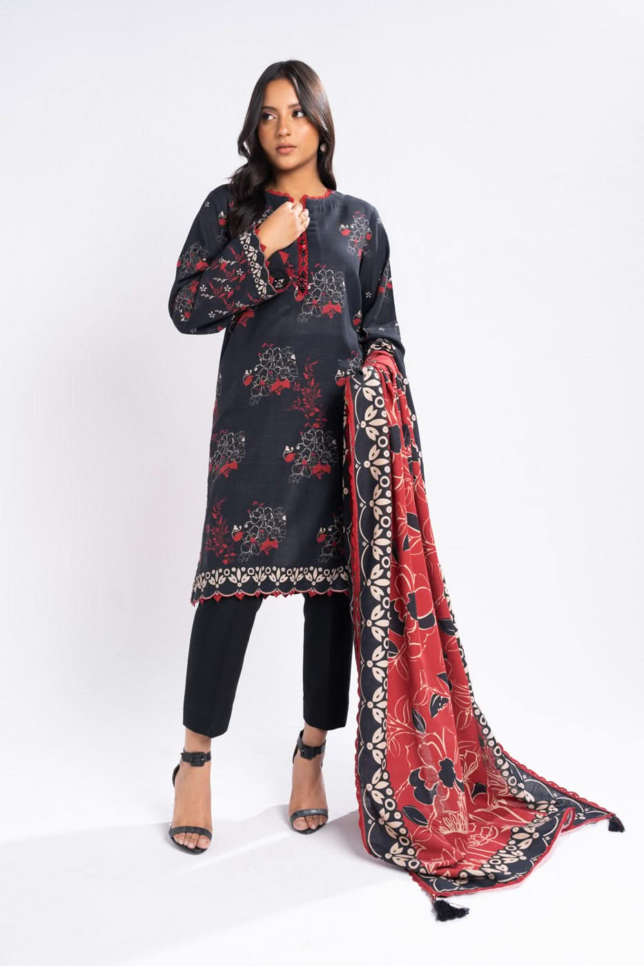 Winter Collection - Al Karam - Unstitched 24 - FW-46.1-24-BLACK