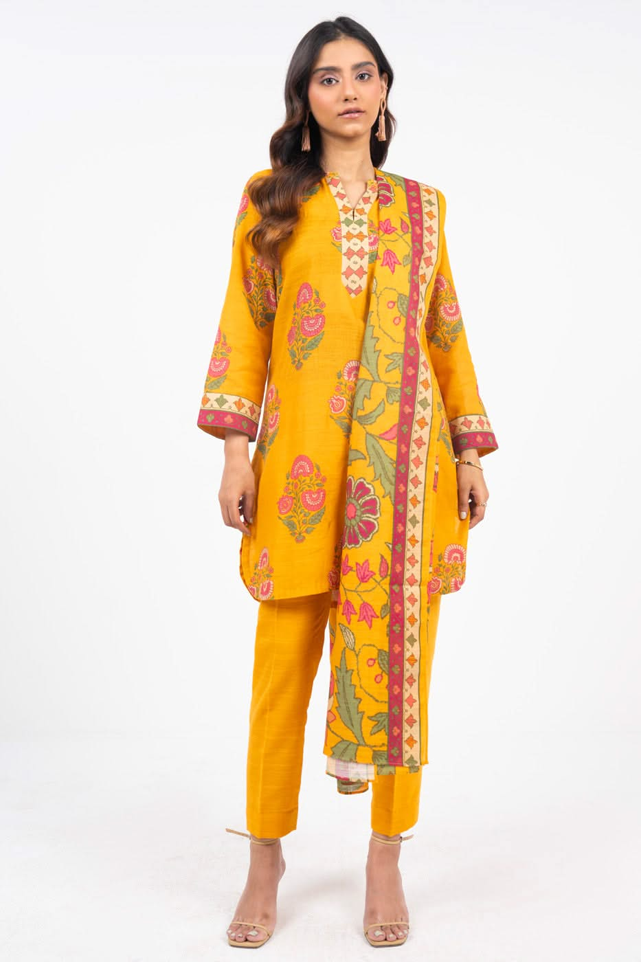 Winter Collection - Al Karam - Unstitched 24 - FW-60.1-24-YELLOW