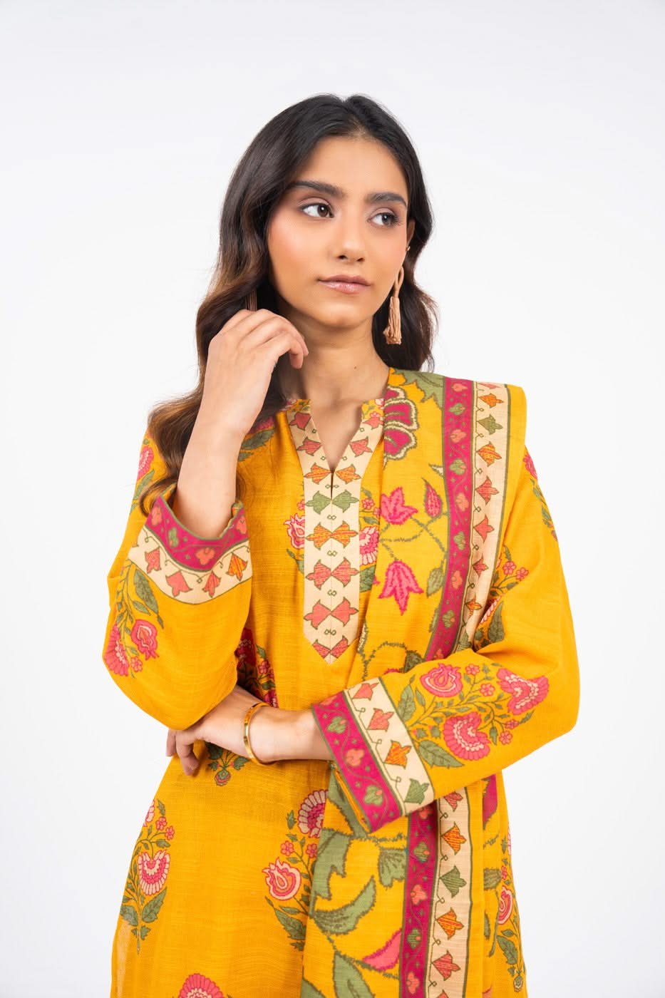 Winter Collection - Al Karam - Unstitched 24 - FW-60.1-24-YELLOW