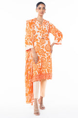 Winter Collection - Al Karam - Unstitched 24 - FW-12-24-ORANGE