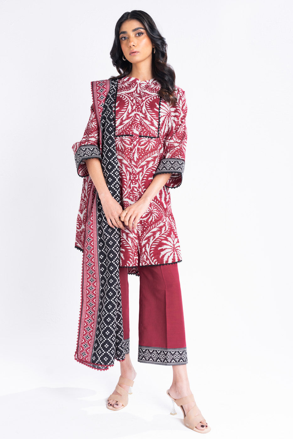 Winter Collection - Al Karam - Unstitched 24 - FW-15-24-MAROON