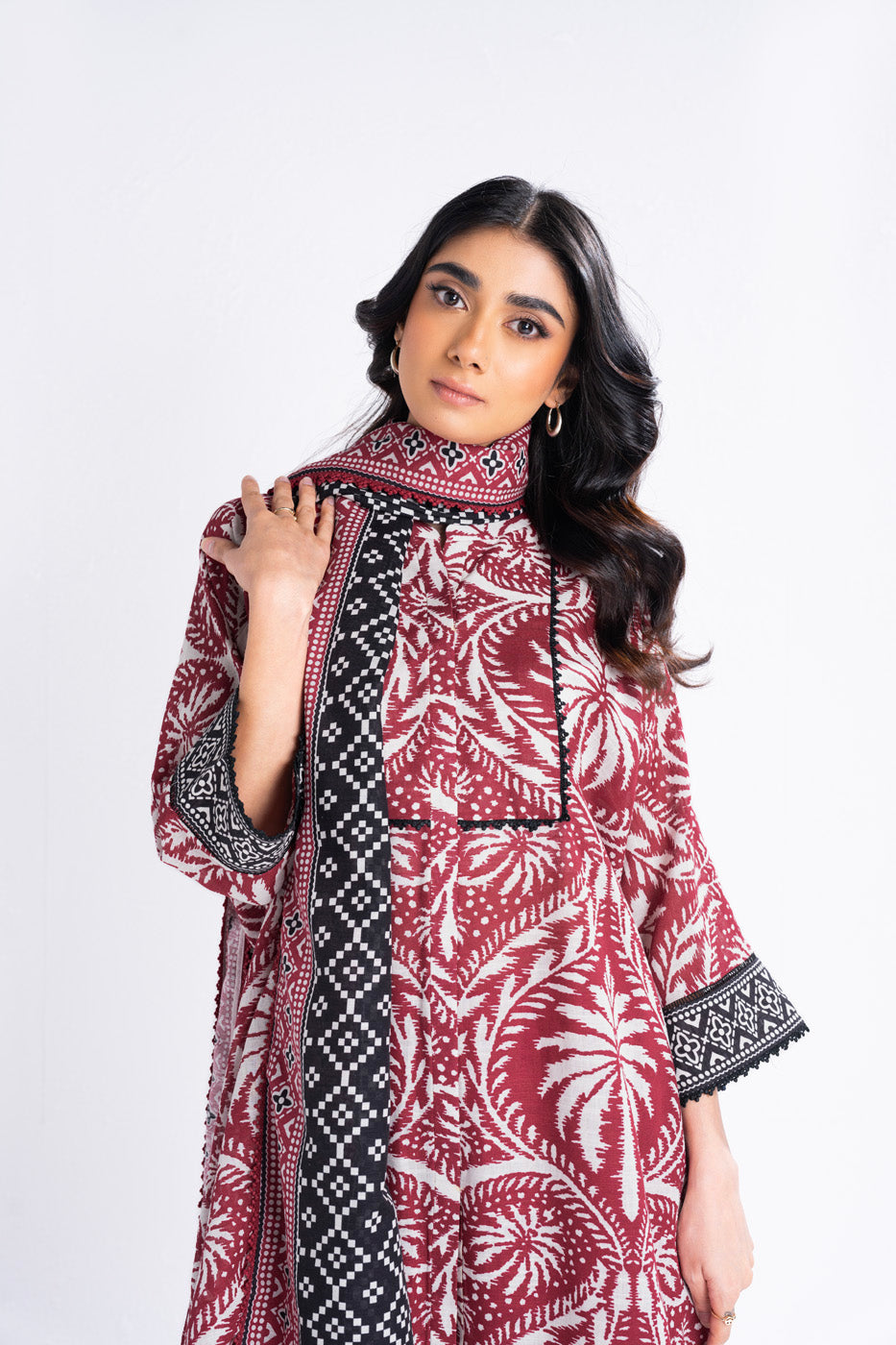 Winter Collection - Al Karam - Unstitched 24 - FW-15-24-MAROON