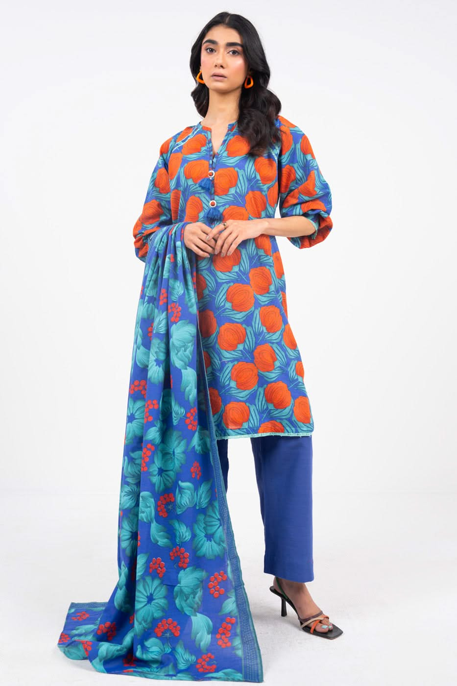 Winter Collection - Al Karam - Unstitched 24 - FW-24-24-BLUE