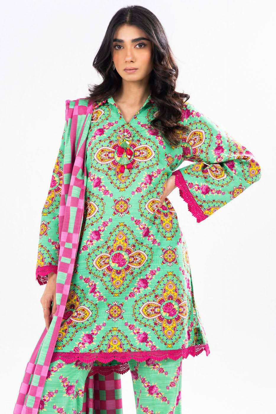 Winter Collection - Al Karam - Unstitched 24 - FW-49-24-GREEN