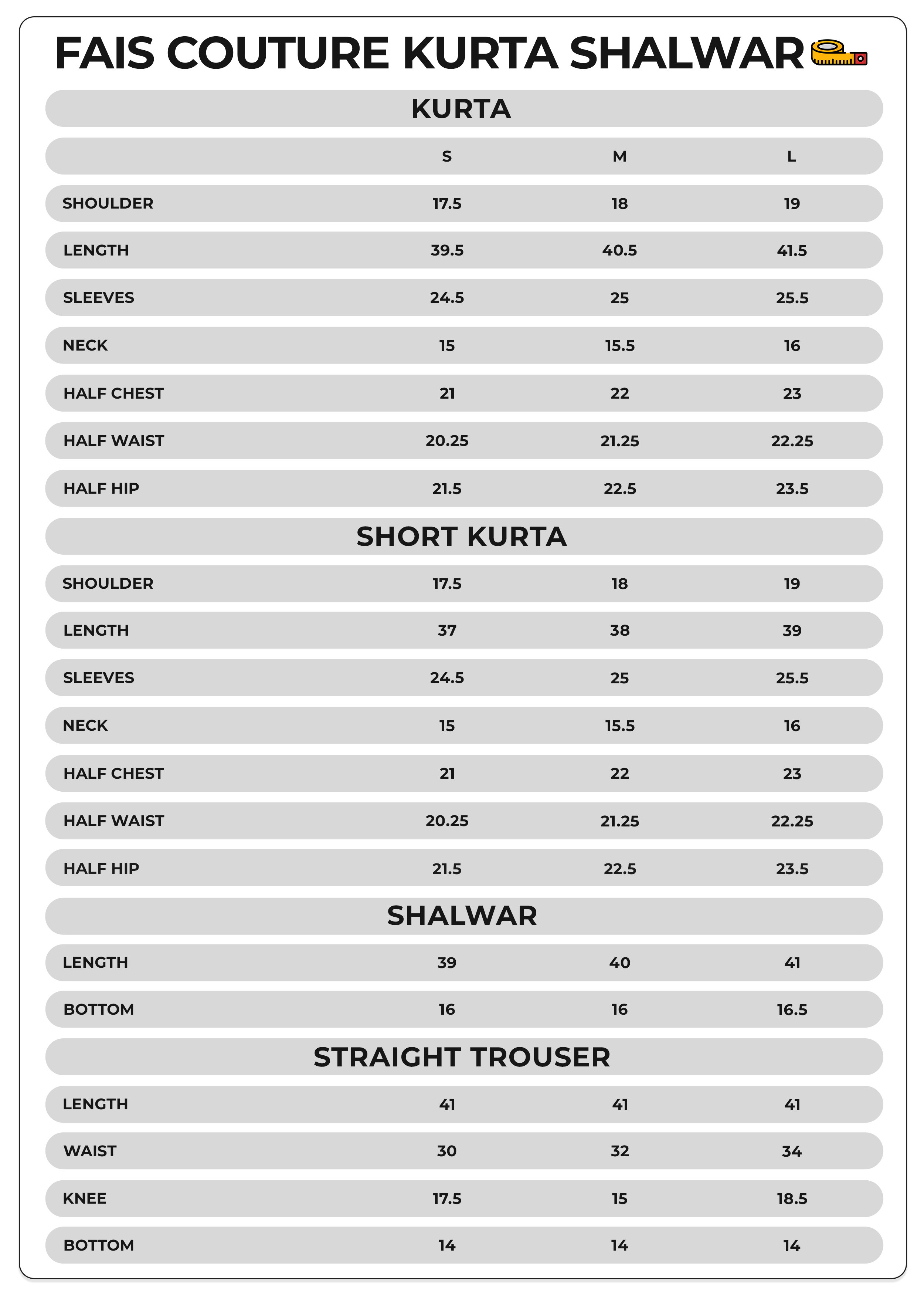 Size Chart Image