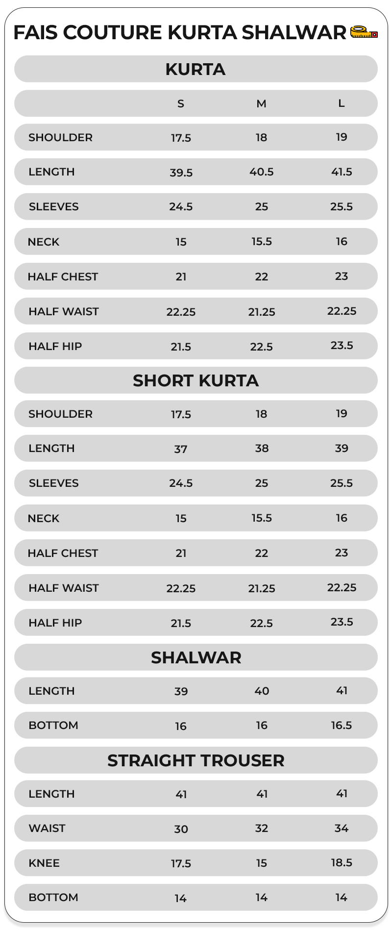 Size Chart Image